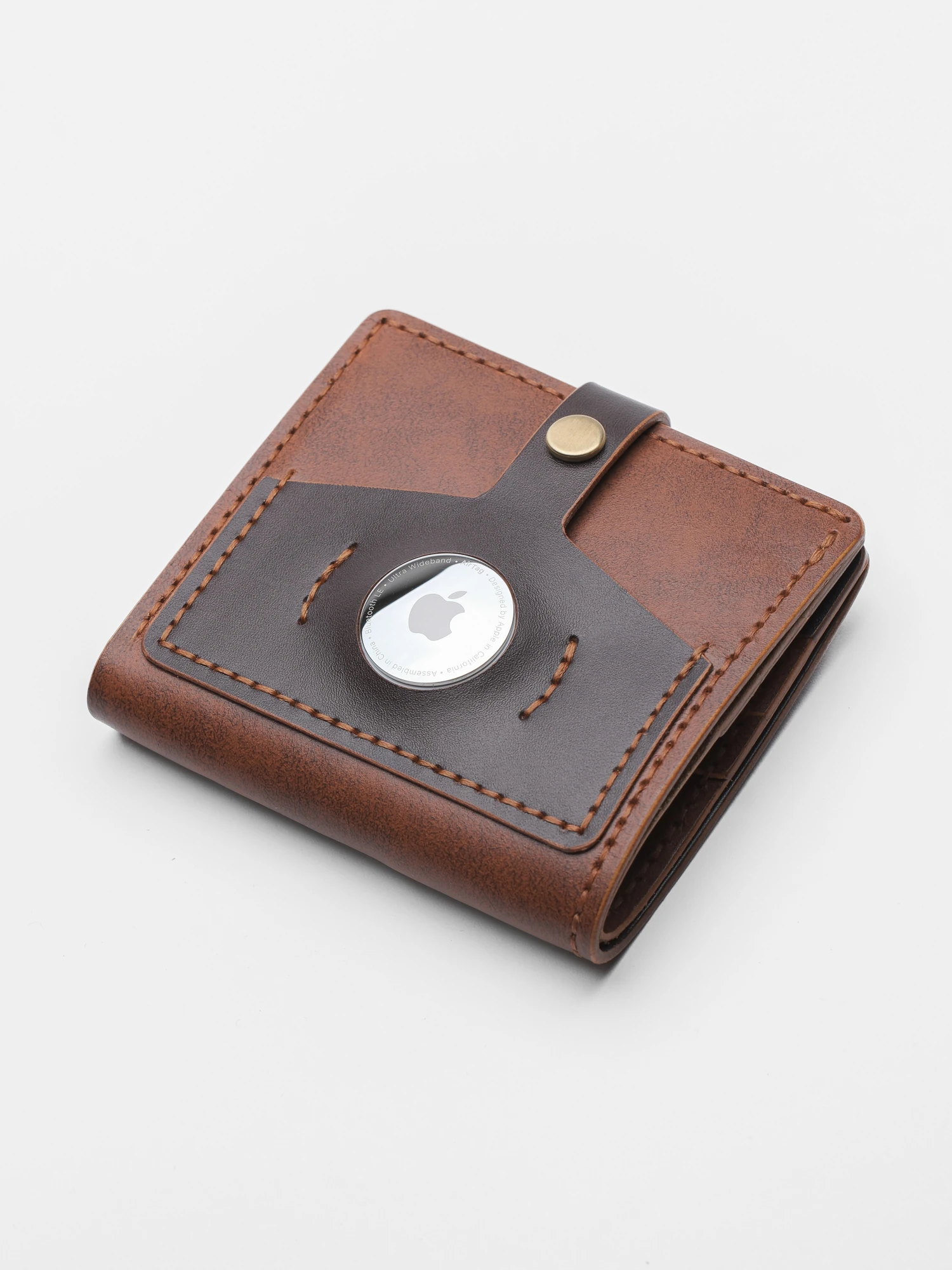 Reserve Bifold Deri Cüzdan - Tag Cepli - Kahve