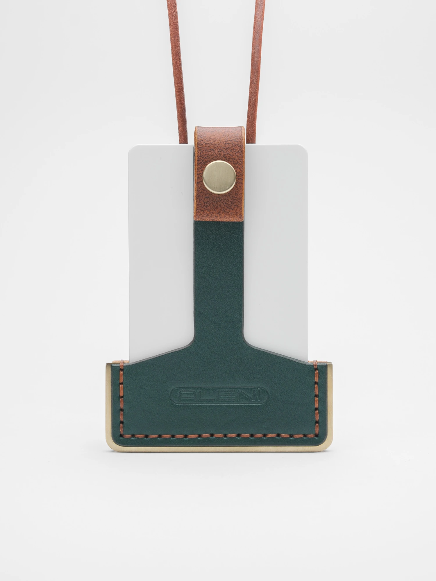 Lucid Deri Kartlık - Yeşil ve Kahve