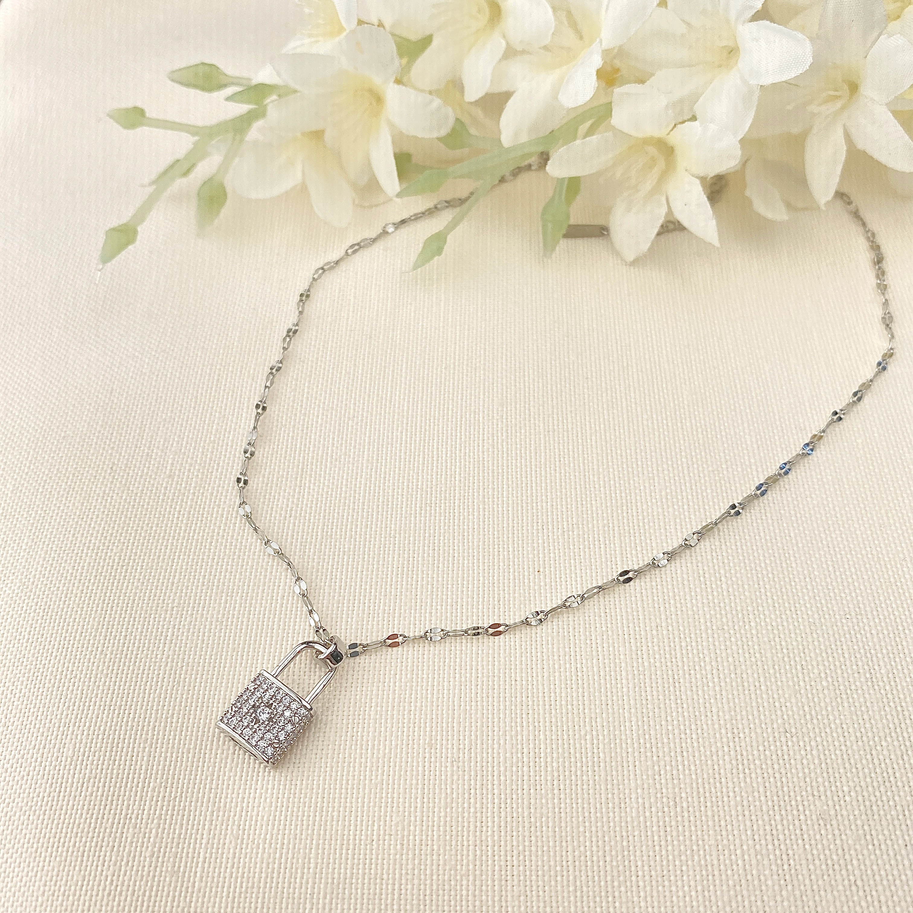 Kilit Kolye Marka Model 316 L Paslanmaz Çelik