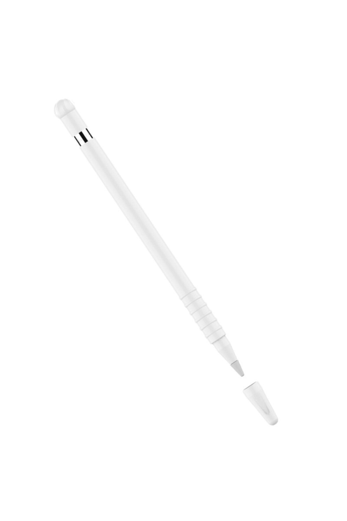 Apple Pencil 1. Nesil Uyumlu Silikon Koruma Kılıfı Beyaz