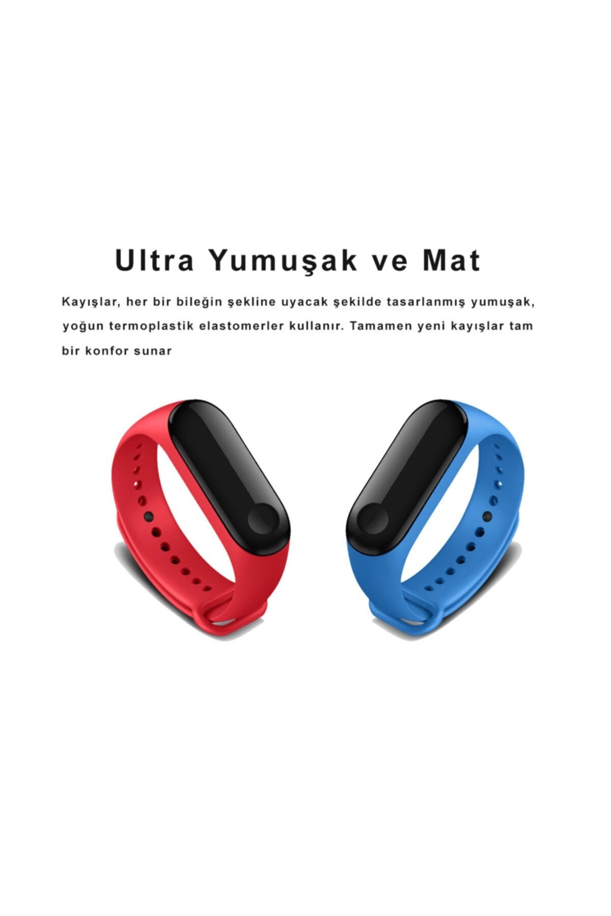 Xiaomi Mi Band 4 Ve 3 Uyumlu Silikon Kordon 5'li Set 12