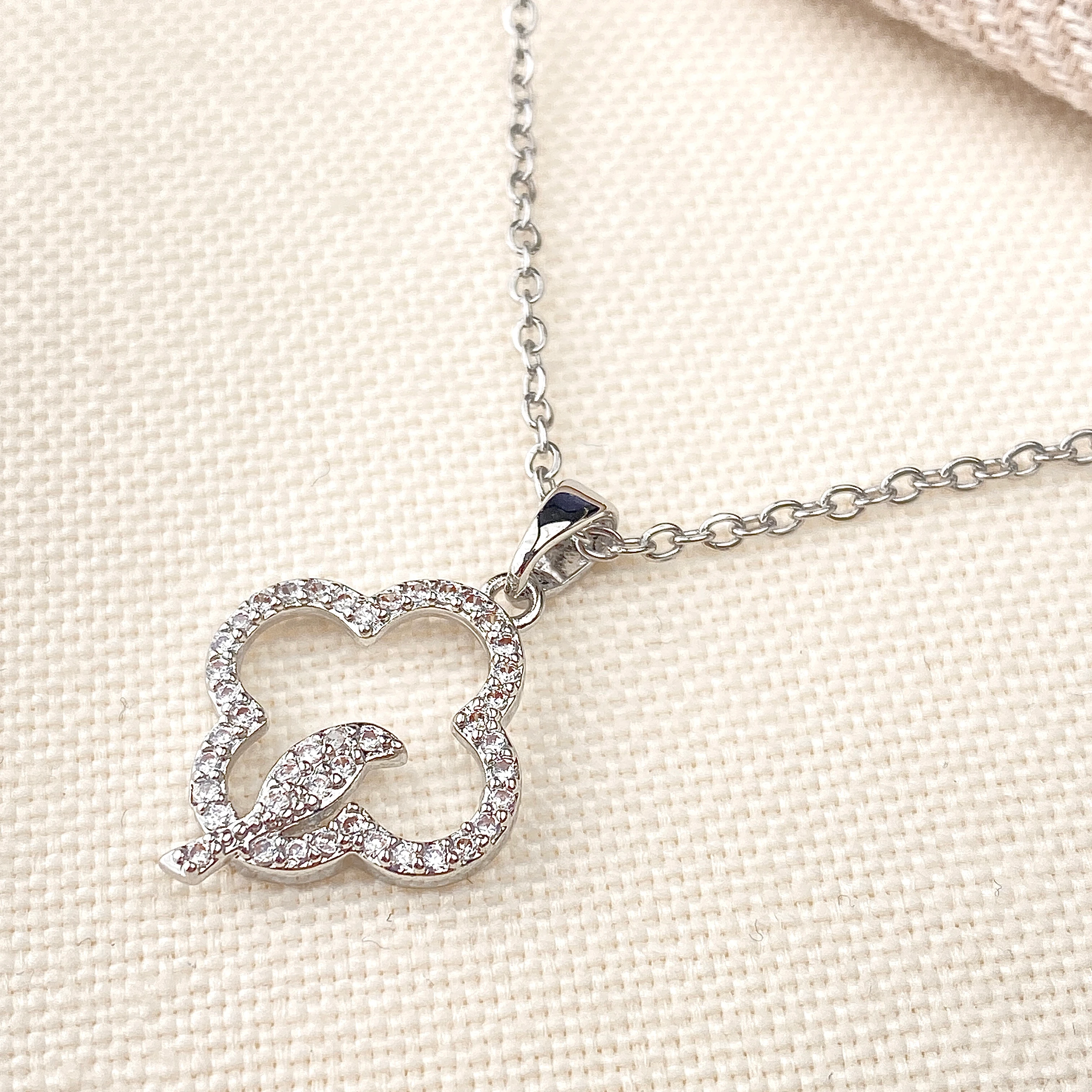 Kuş Kolye Serçe Model Zirkon Taşlı Çelik Kolye