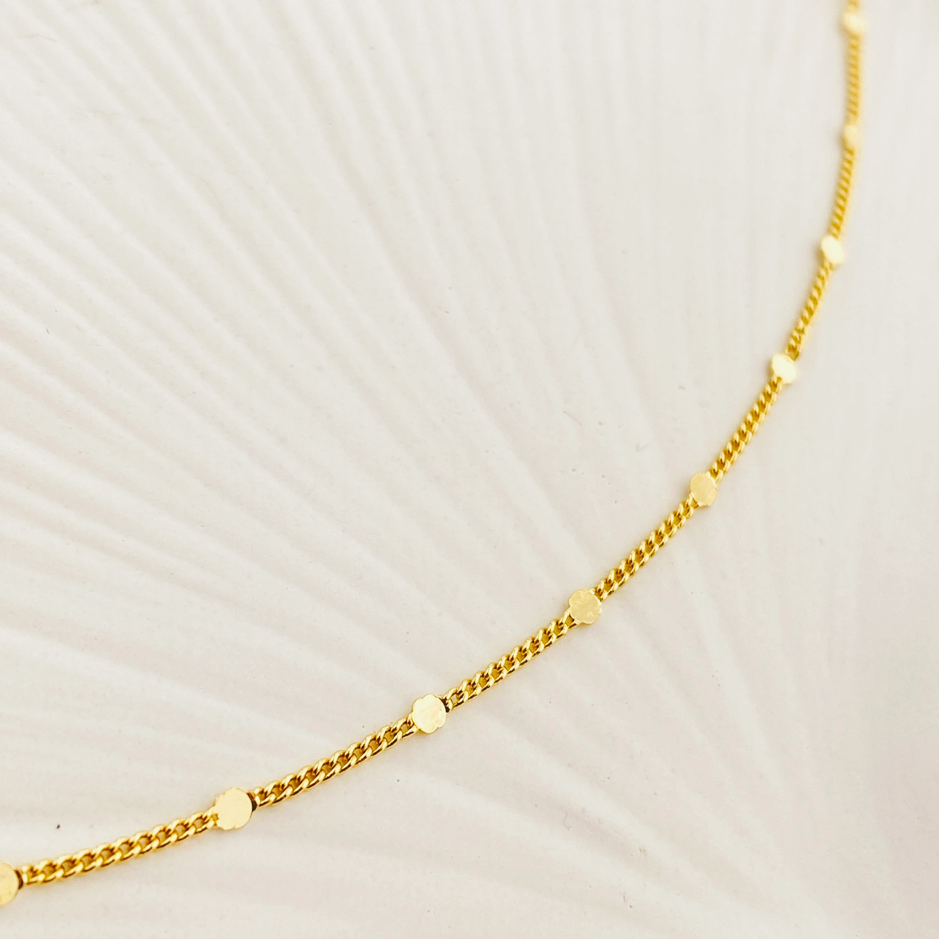 Pullu Kolye Ezme Kadın Kolye Kararmaz Xuping 45cm 14 Ayar Gold