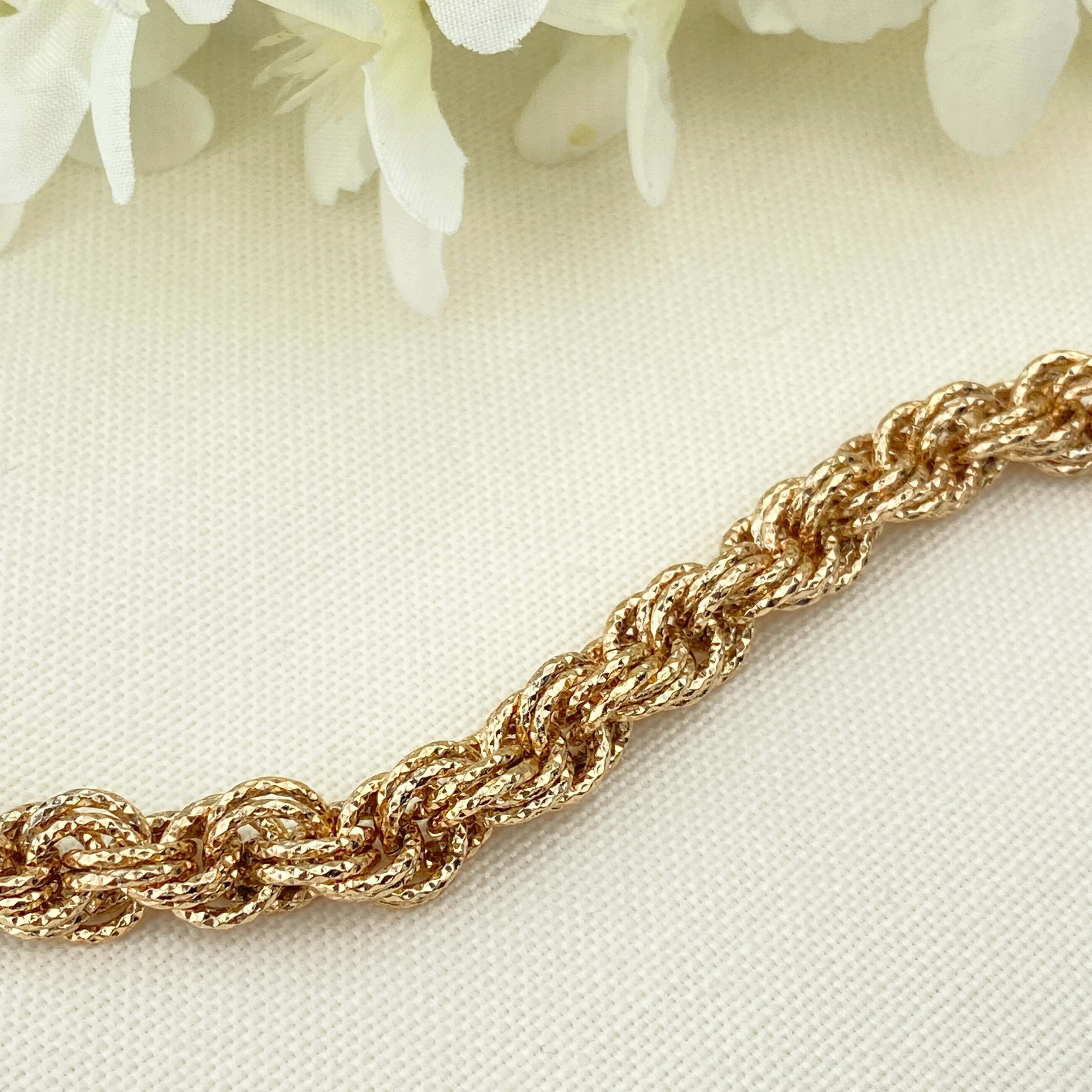 Burgu Bileklik Pırıltılı Kalın Burgu Zincir Kararmaz Xuping Vip Seri Yüksek Kalite