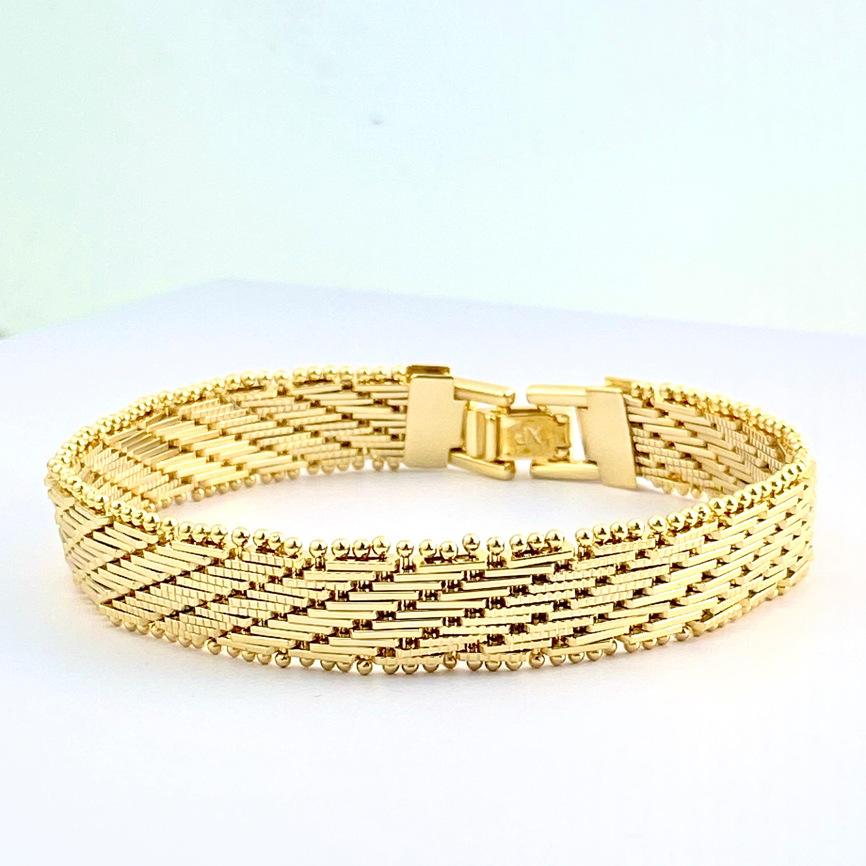 Hasır Bileklik Kalın Ezme Yassı Model Çelik Kararmaz Xuping Vip Seri Yüksek Kalite