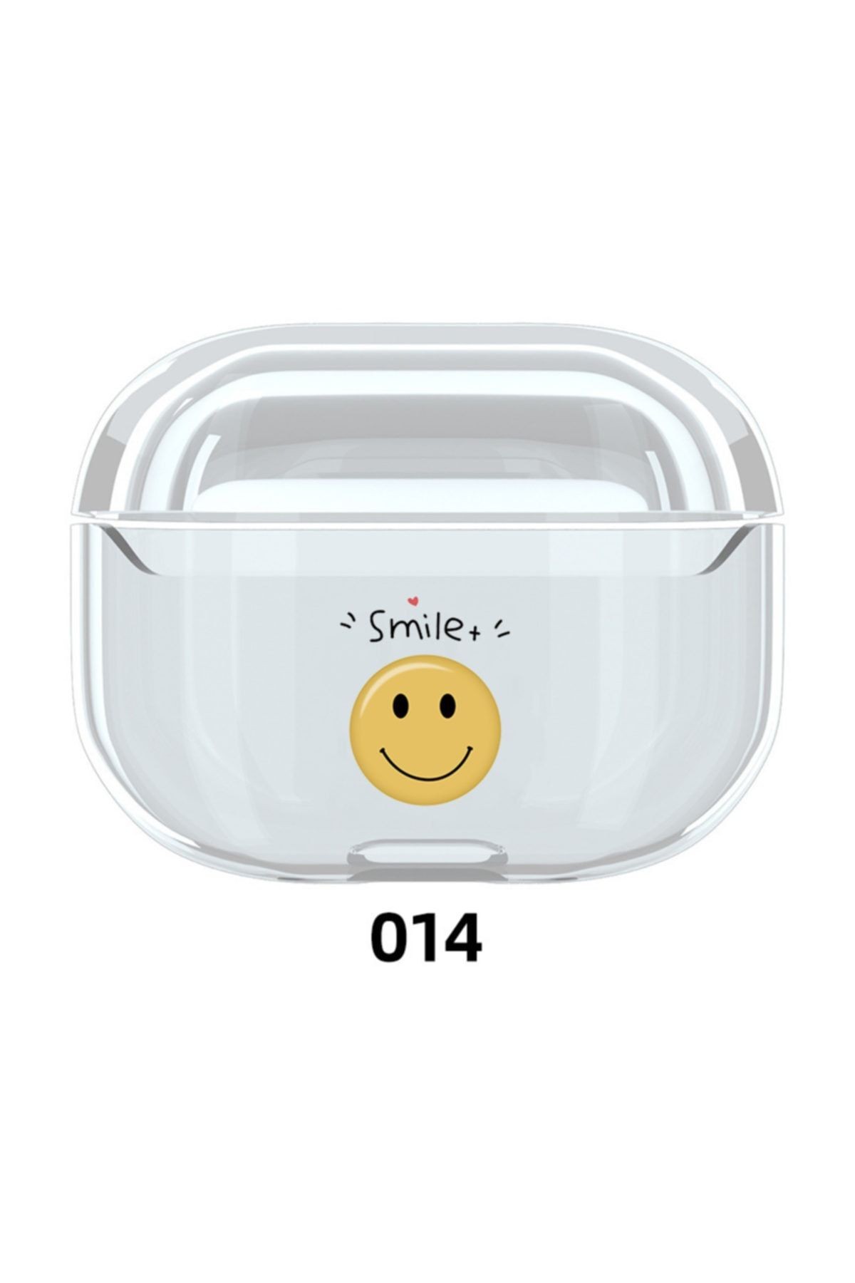 Apple  Pro Kılıf Şeffaf Karikatür Sert Pc Tam Koruma Smıle