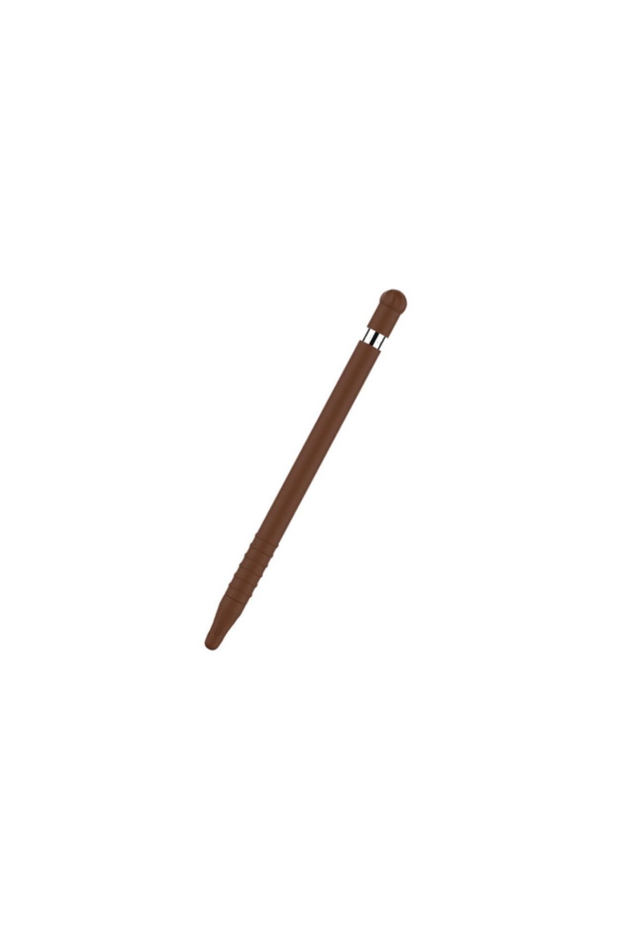 Pencil 1. Nesil Uyumlu Silikon Koruma Kılıfı Kahverengi