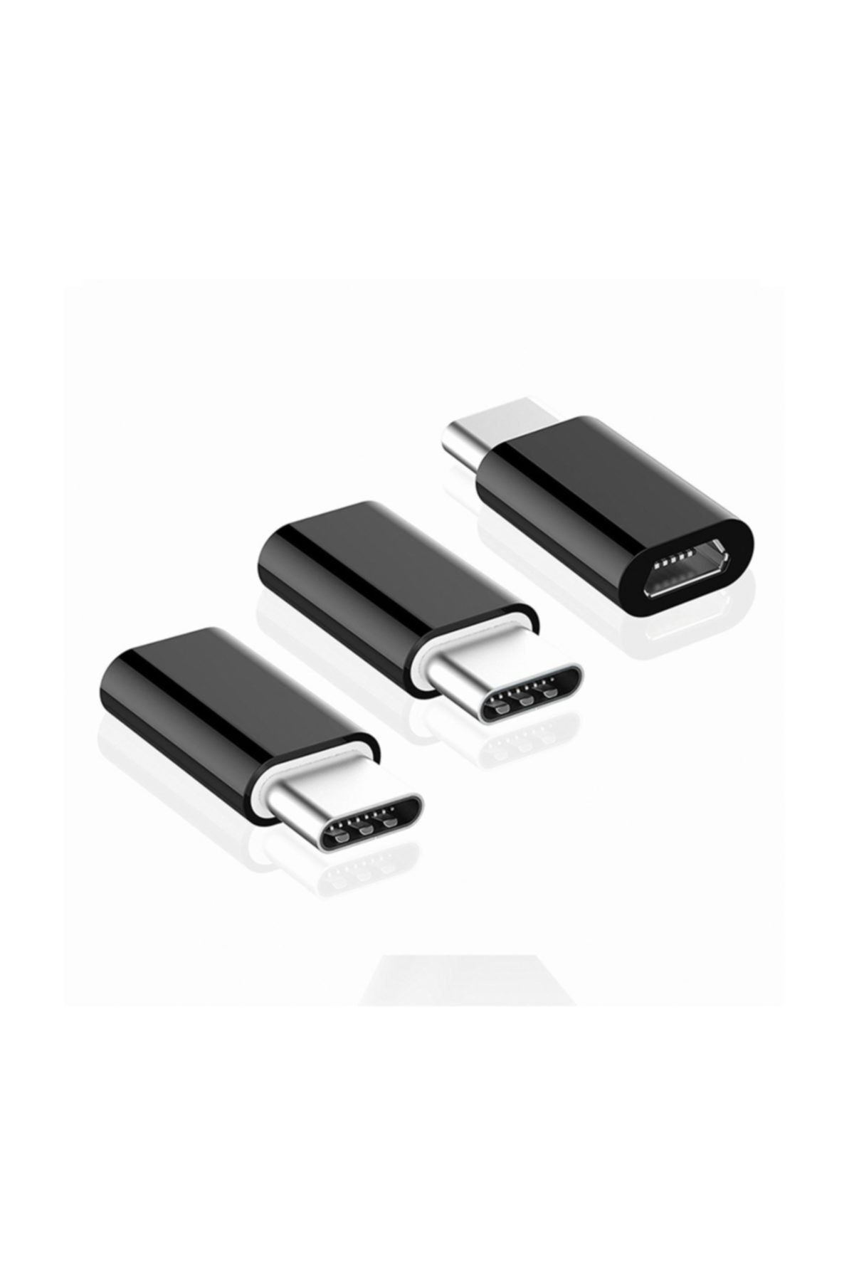 Micro Usb To Type-c 3.1 Dönüştürücü Çevirici Şarj Adaptörü Siyah