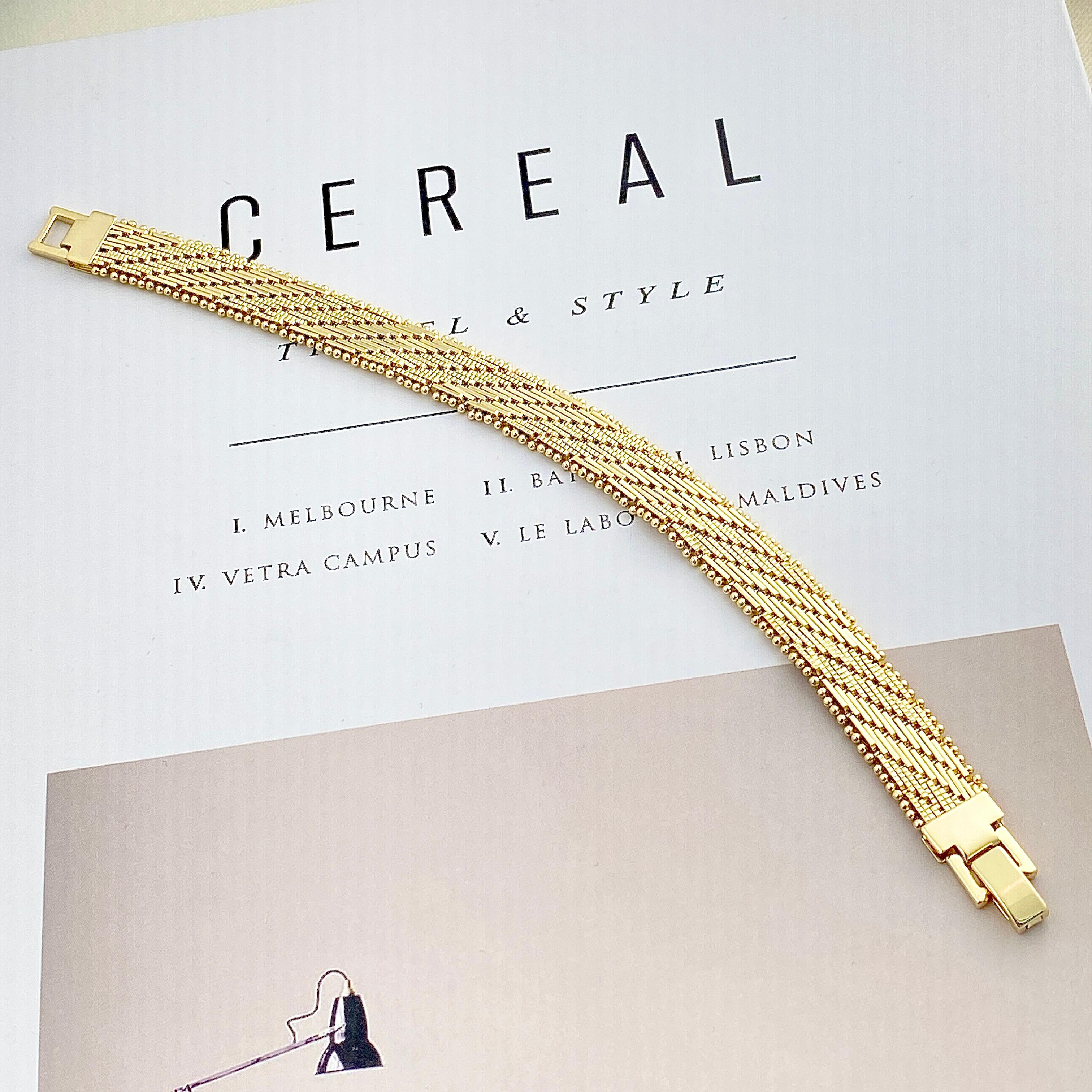 Hasır Bileklik Kalın Ezme Yassı Model Çelik Kararmaz Xuping Vip Seri Yüksek Kalite