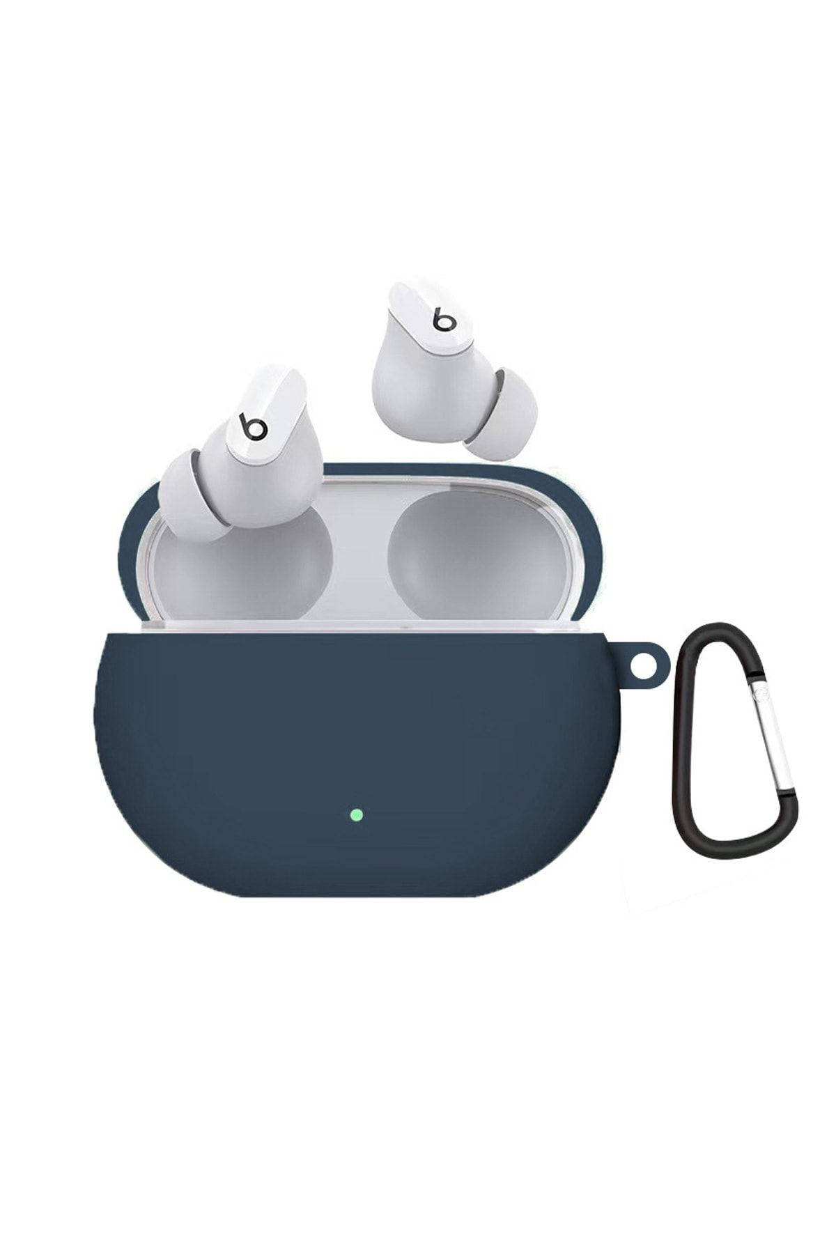 Beats Studio Buds Uyumlu Askılı Silikon Kılıf Lacivert