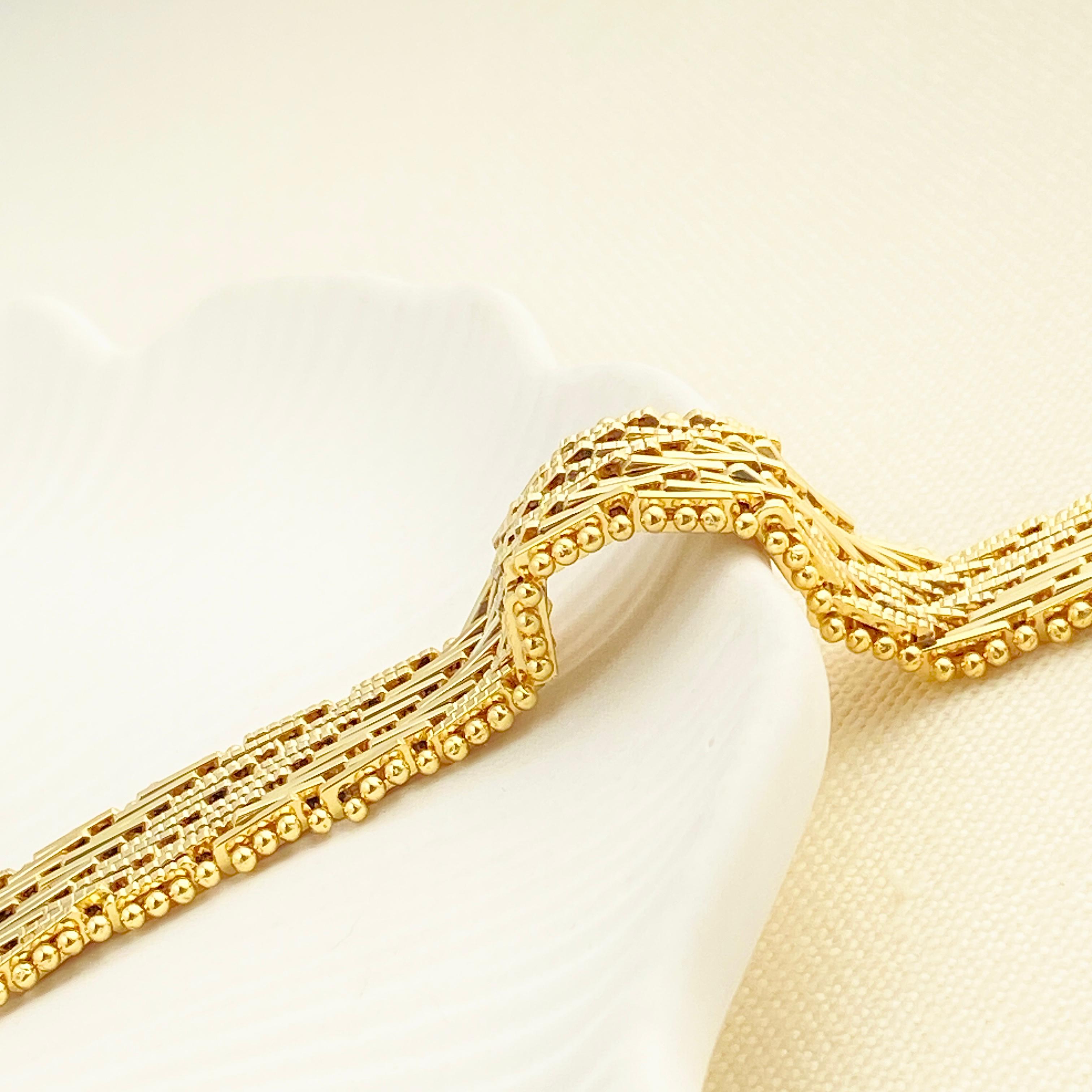 Hasır Bileklik Kalın Ezme Yassı Model Çelik Kararmaz Xuping Vip Seri Yüksek Kalite