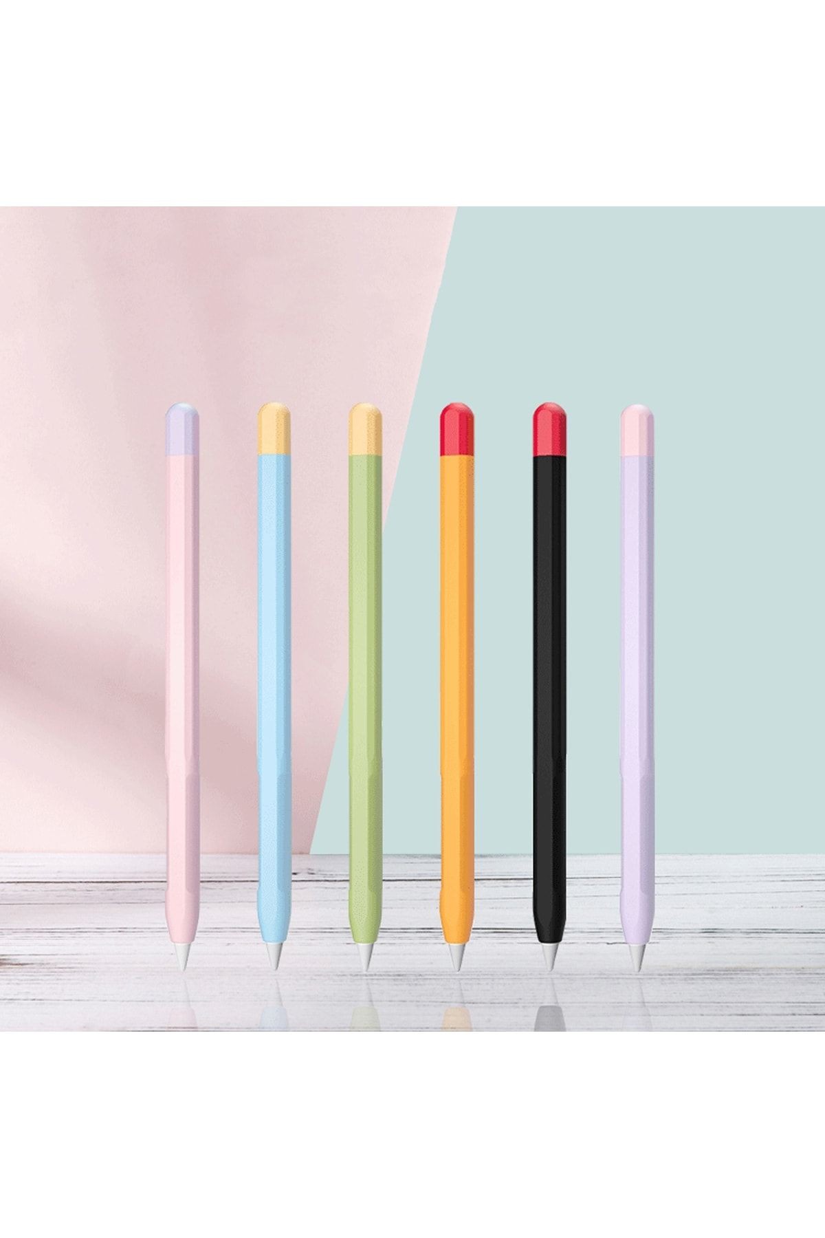 Kyver Kılıf Apple Pencil 2. Nesil ile Uyumlu Silikon Koruma Kılıfı 