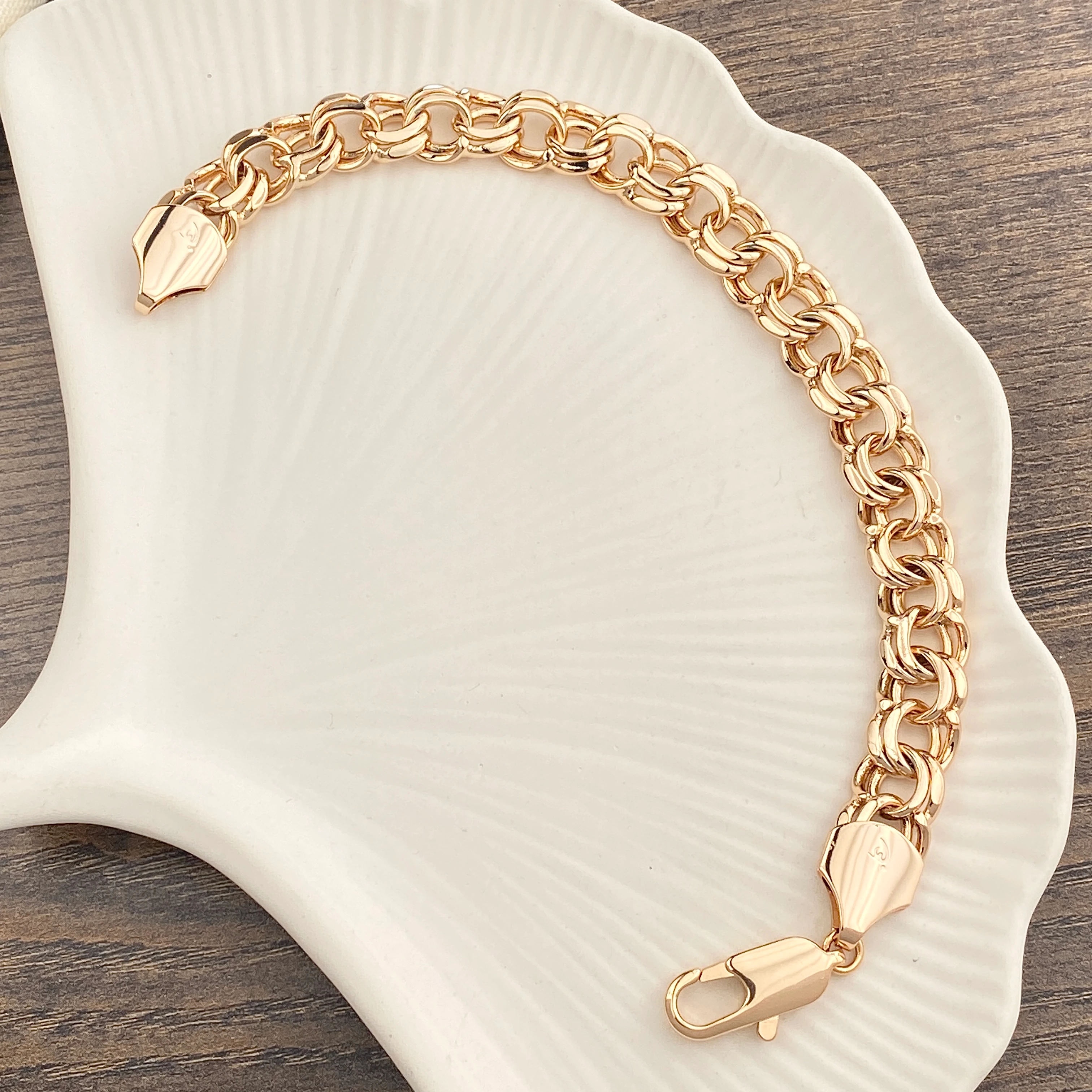 Kadın Bileklik Kalın Yuvarlak Halka Vintage Künye Kararmaz Xuping