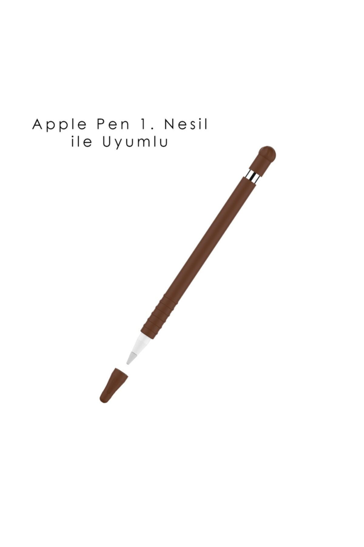 Pencil 1. Nesil Uyumlu Silikon Koruma Kılıfı Kahverengi