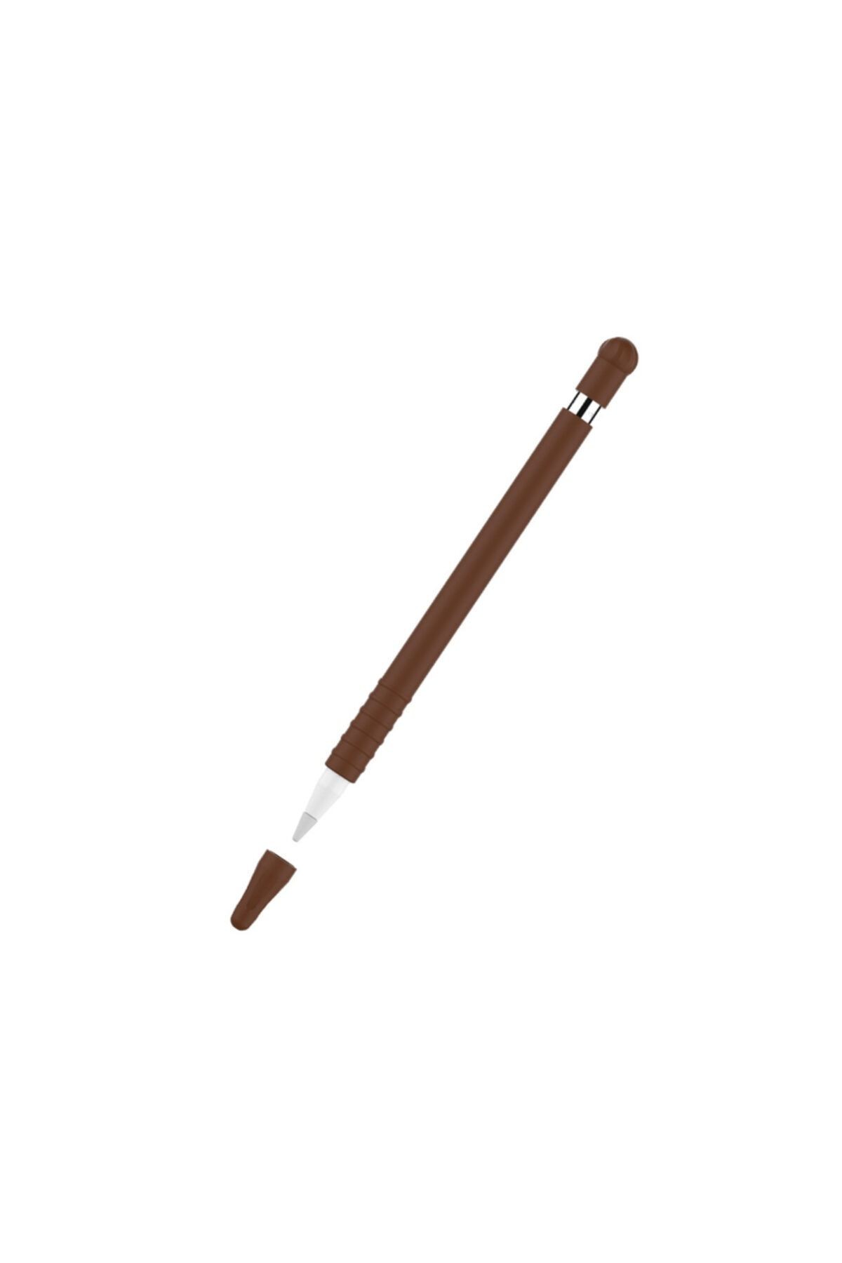 Pencil 1. Nesil Uyumlu Silikon Koruma Kılıfı Kahverengi