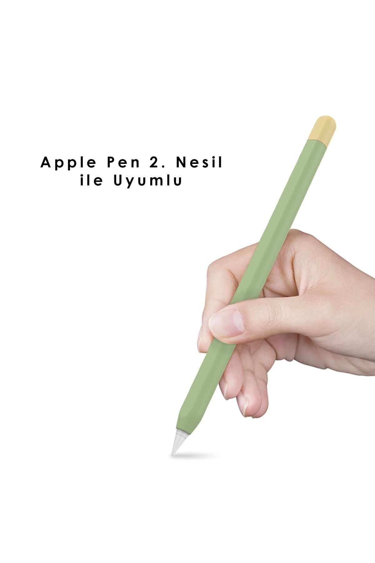 Kyver Kılıf Apple Pencil 2. Nesil ile Uyumlu Silikon Koruma Kılıfı 