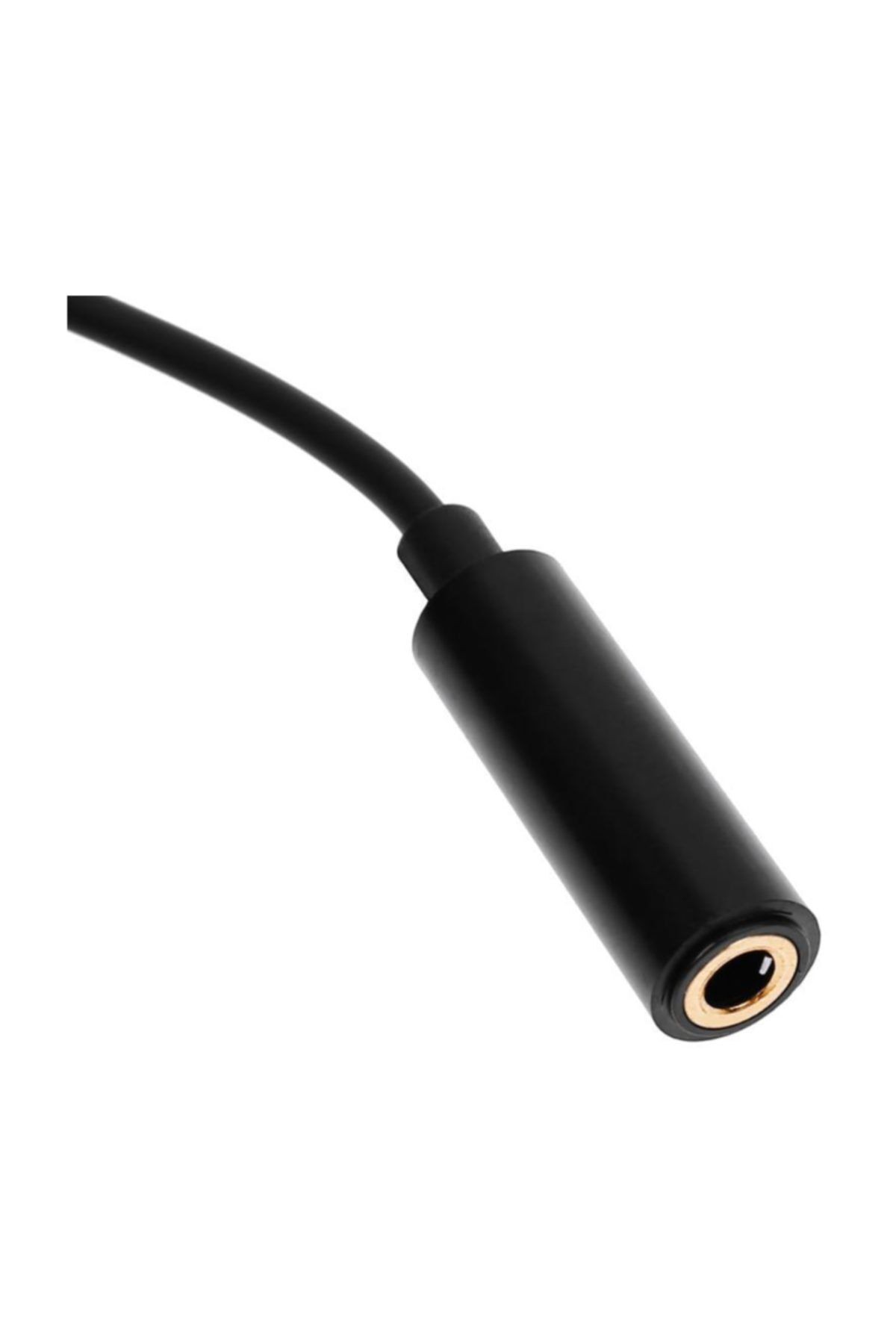 Type-c To Aux 3.5mm Kulaklık Çevirici Dönüştürücü Adaptör Siyah