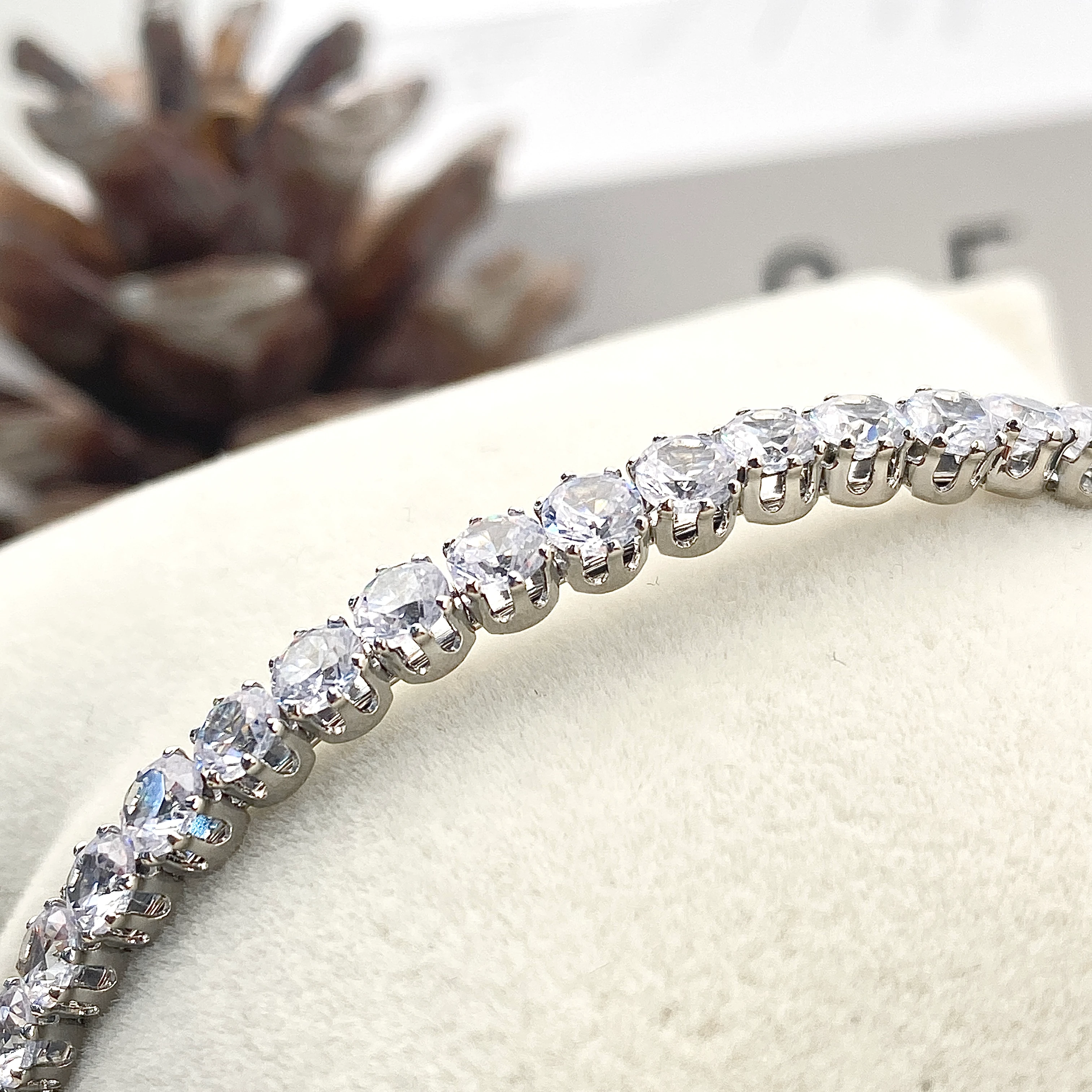 Kelepçe Bileklik Esnek İnce Suyolu Bileklik Silver 21cm