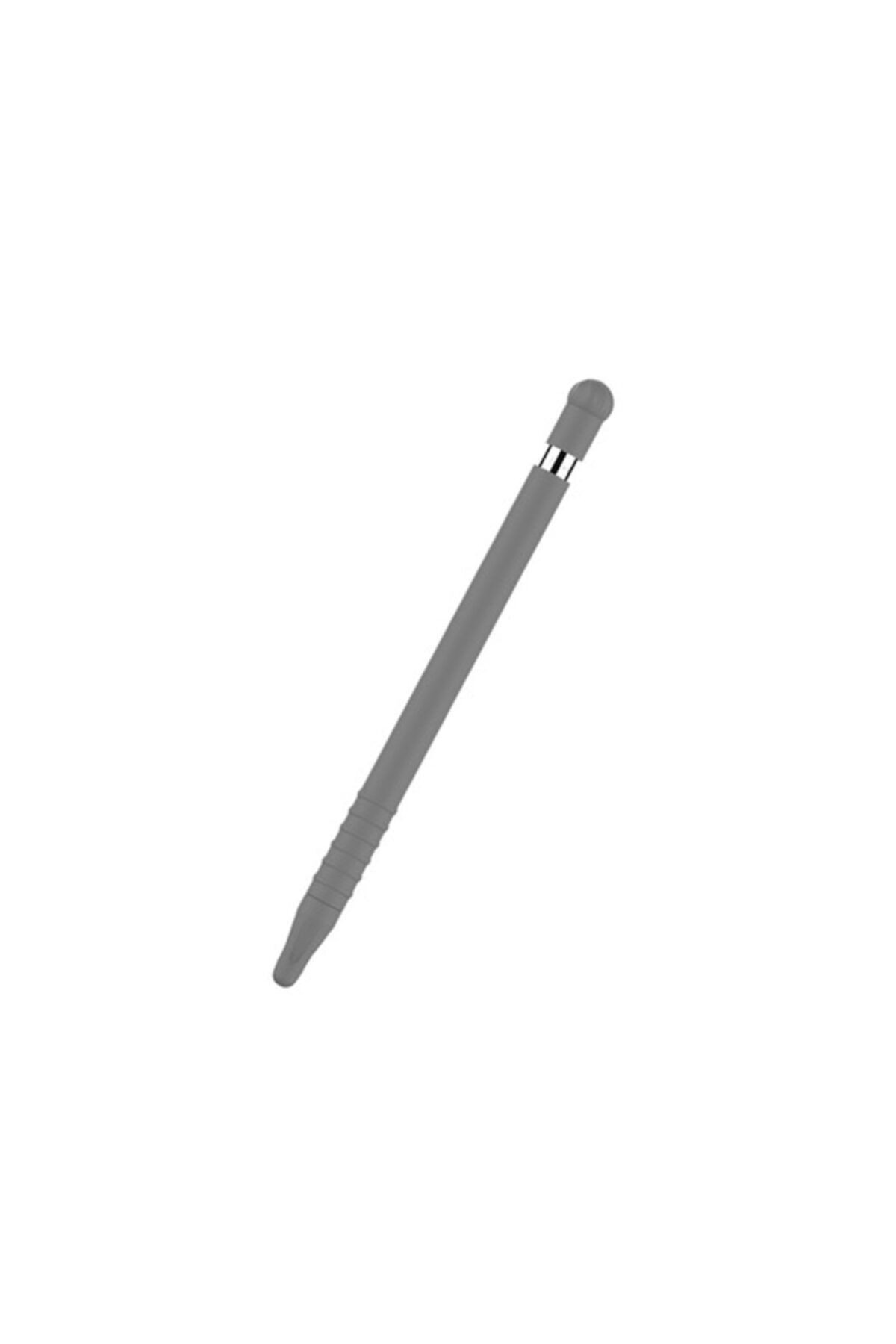 Apple Pencil 1. Nesil Uyumlu Silikon Koruma Kılıfı Gri