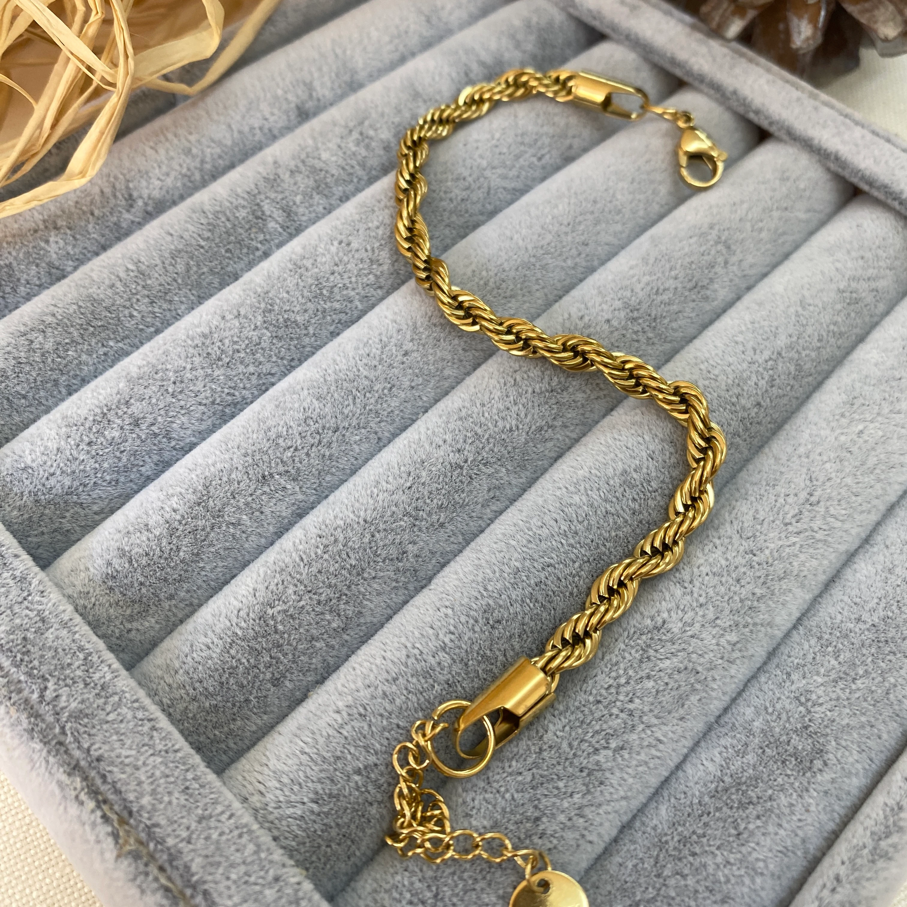 Burgu Bileklik Orta Kalın Zincir 316 L Paslanmaz Çelik