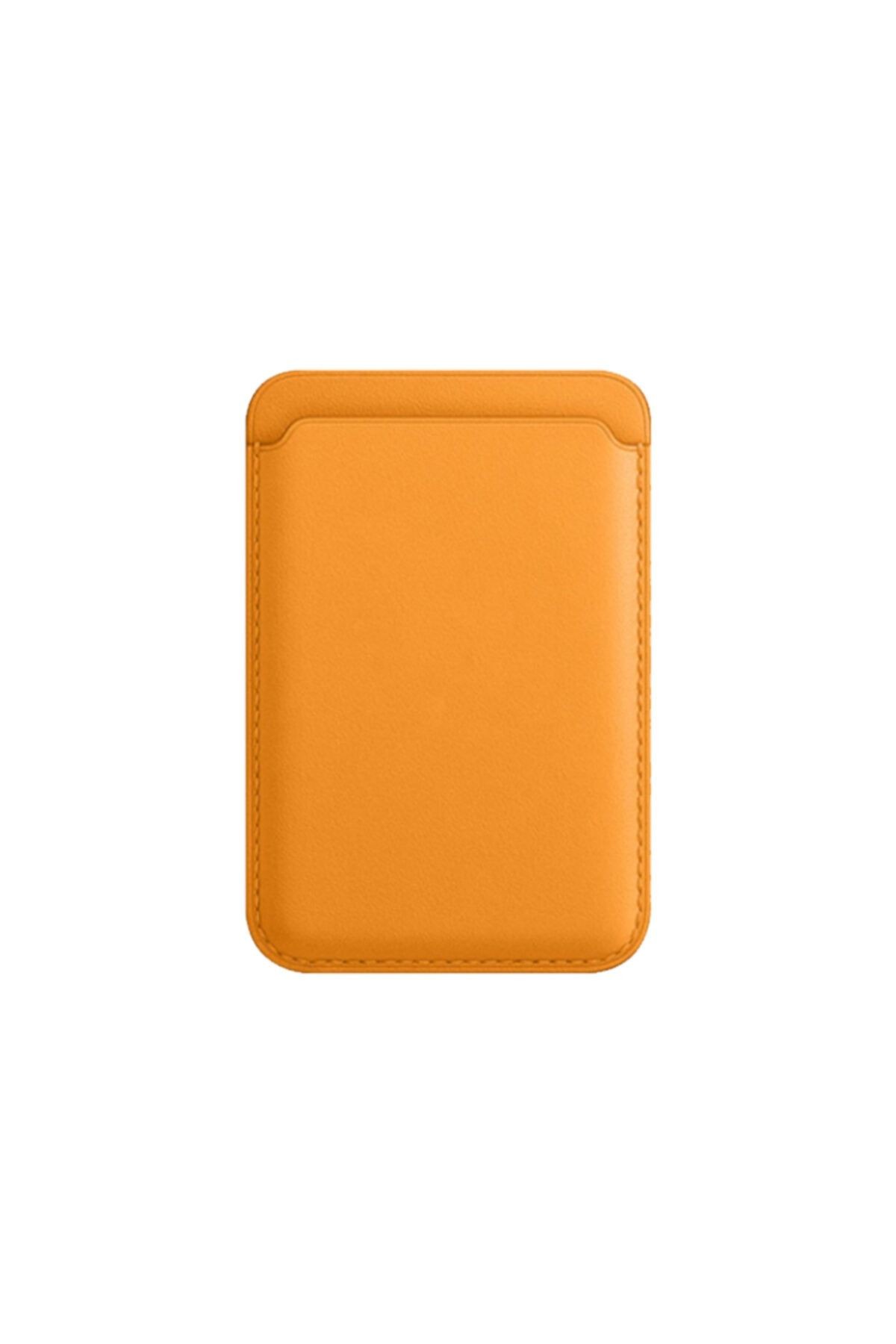 Apple Iphone 12 / 12 Mini / 12 Pro / 12 Pro Max Için Magsafe Özellikli Deri Kartlık Cüzdan