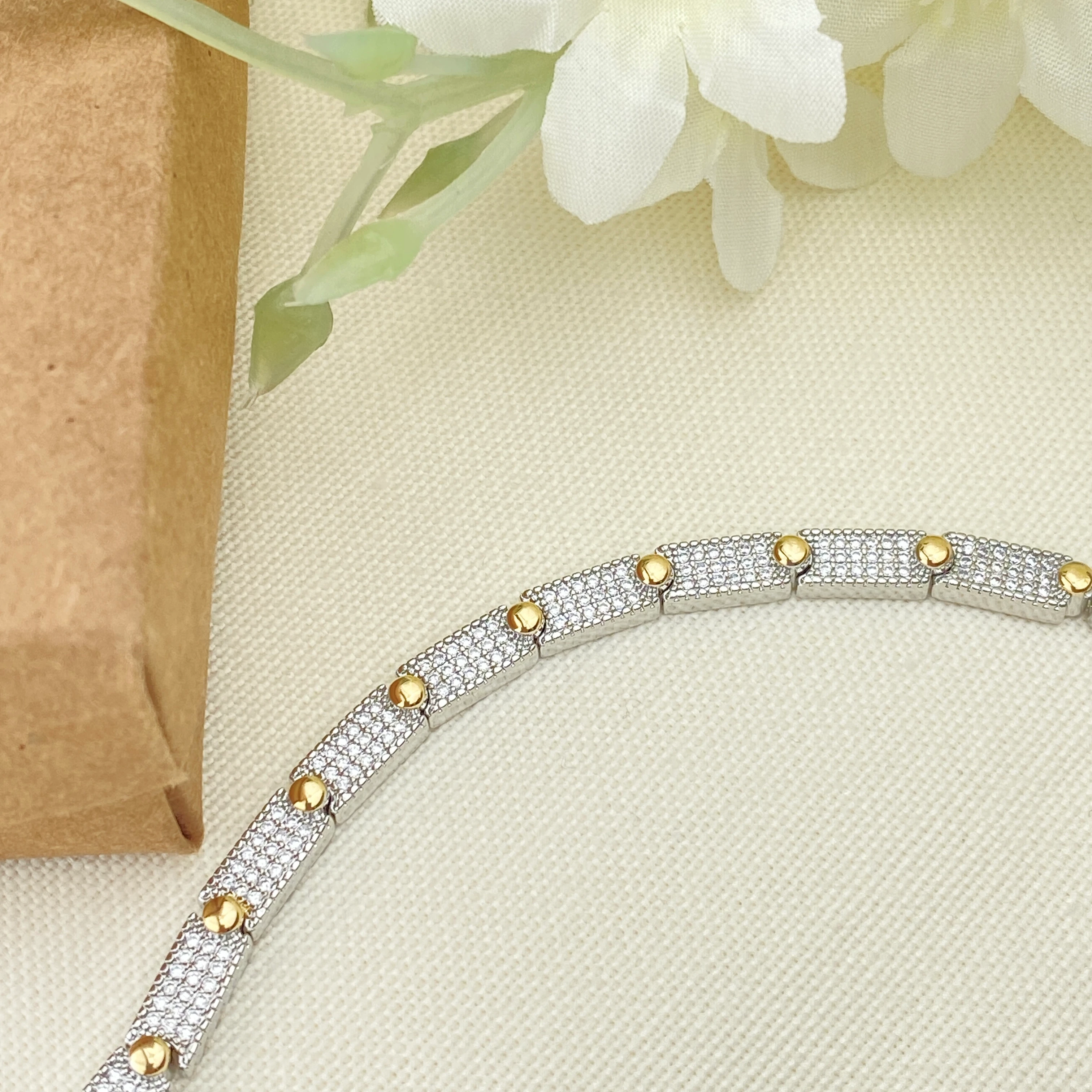 Kadın Bileklik Full Zirkon Kuyumcu Model Yüksek Kalite