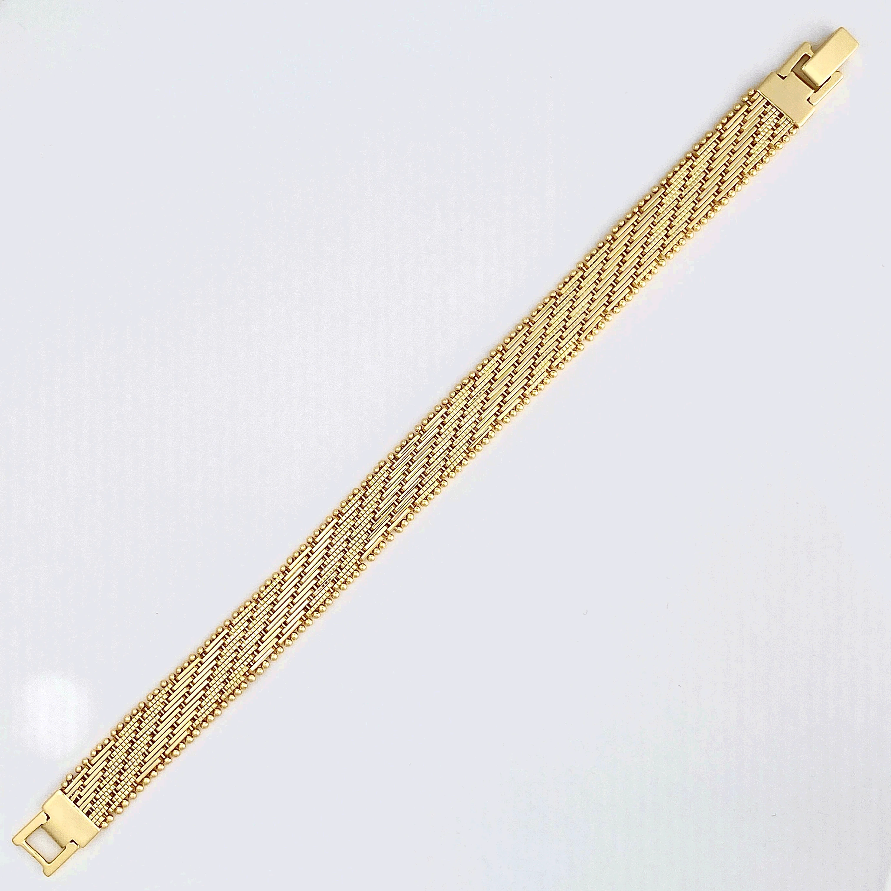 Hasır Bileklik Kalın Ezme Yassı Model Çelik Kararmaz Xuping Vip Seri Yüksek Kalite