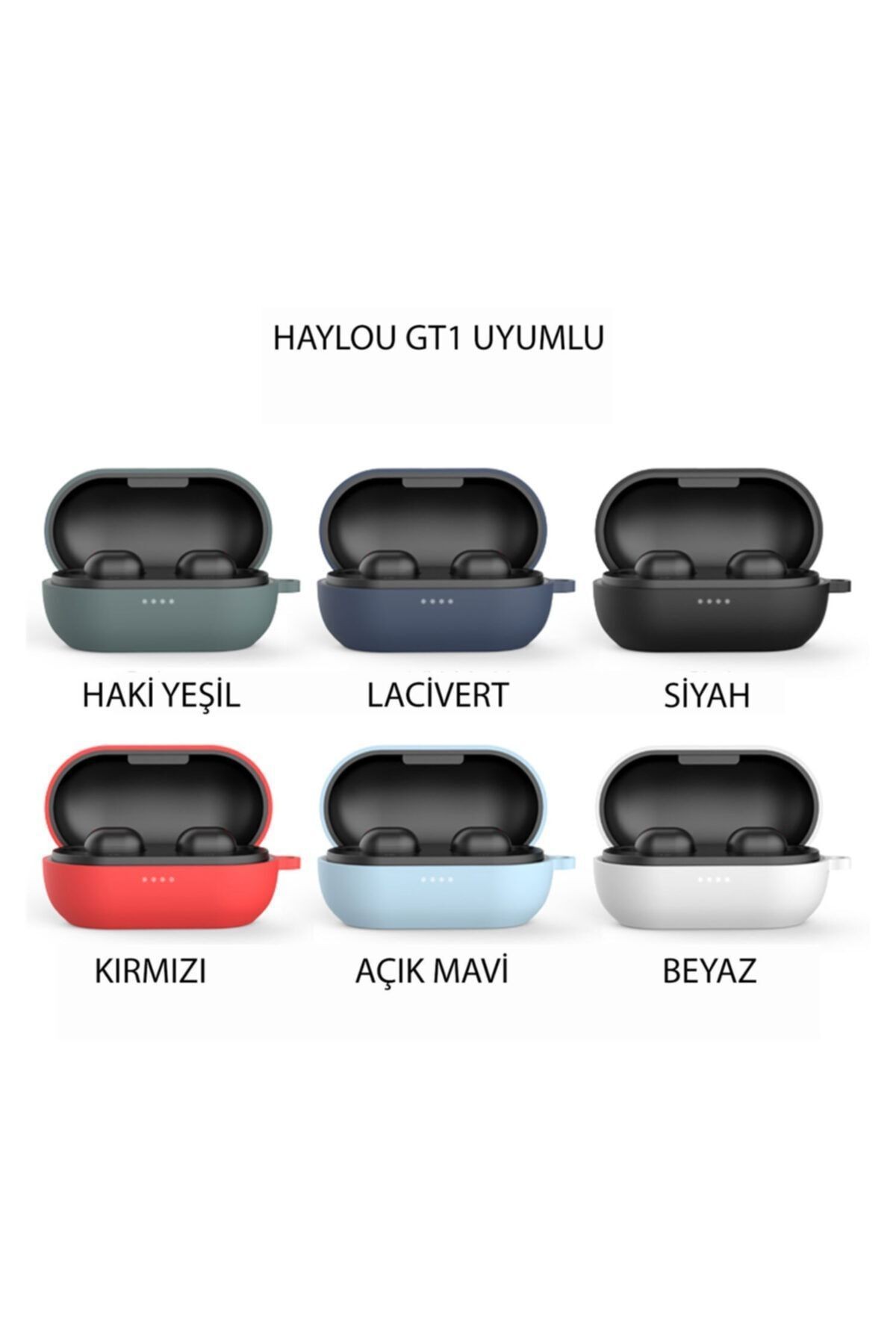 Haylou Gt 1 Pro Uyumlu Kancalı Silikon Kılıf