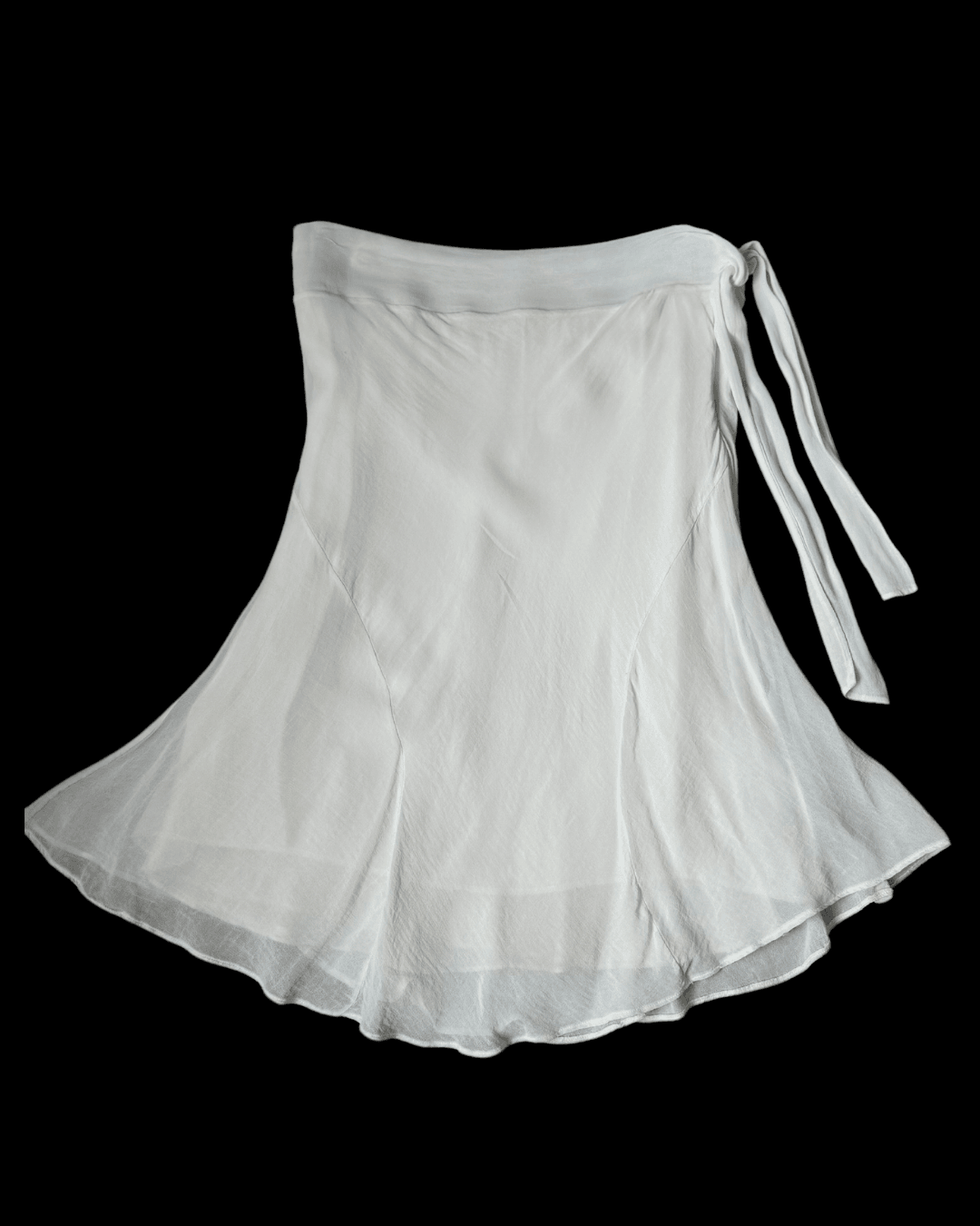 White Chiffon Skirt