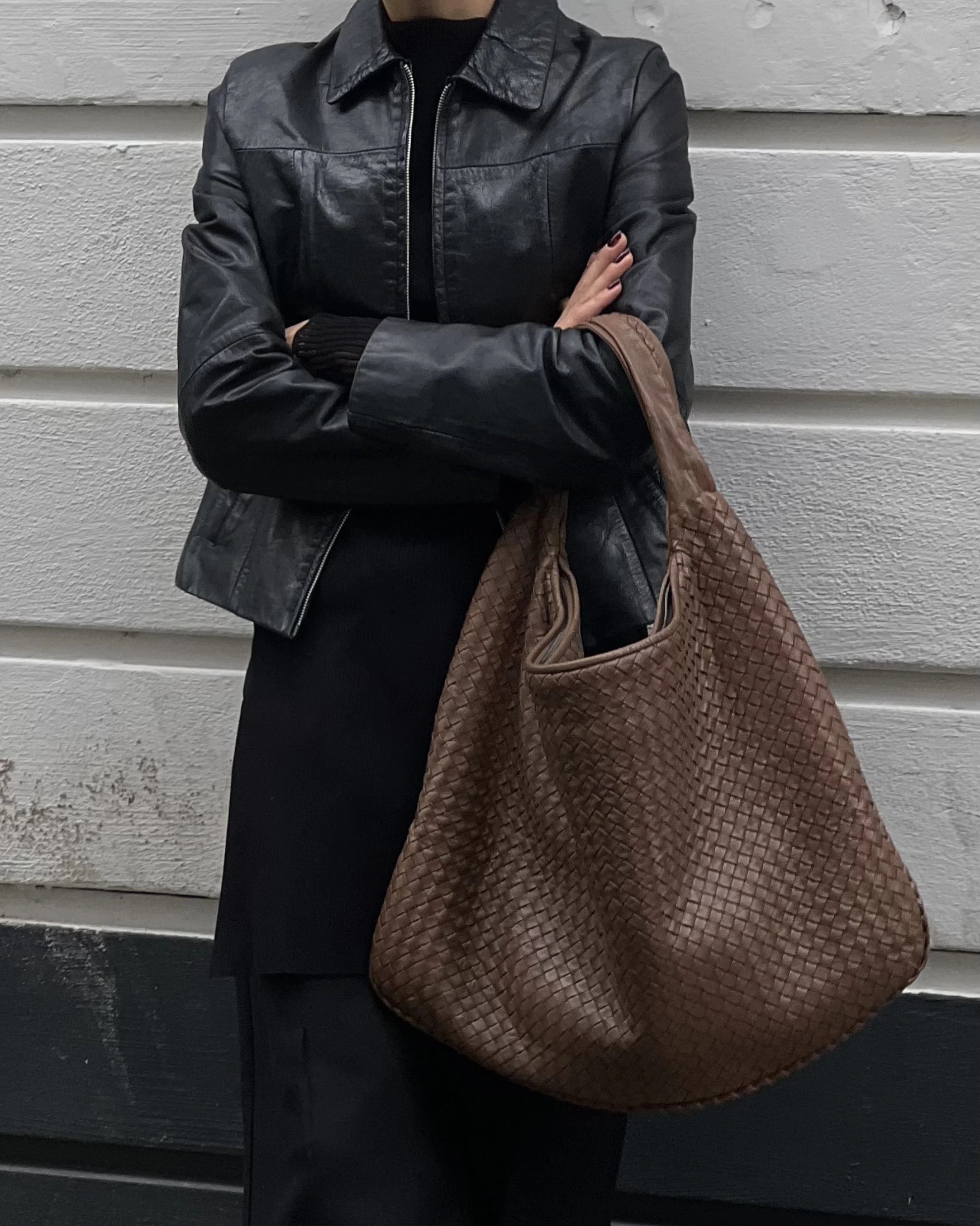 Bottega Veneta Intrecciato Leather Hobo Bag