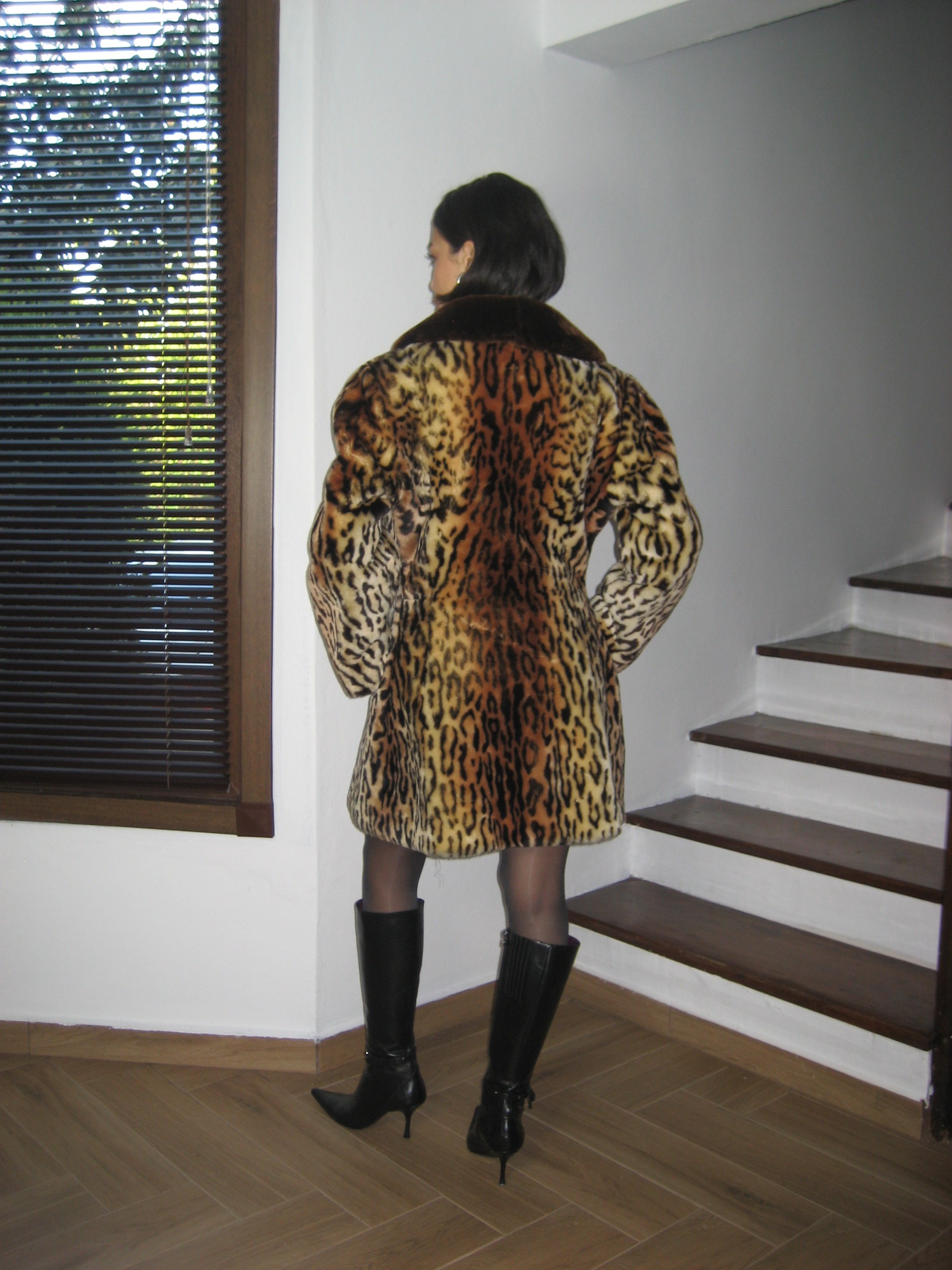 Leopard Faux Fur Coat