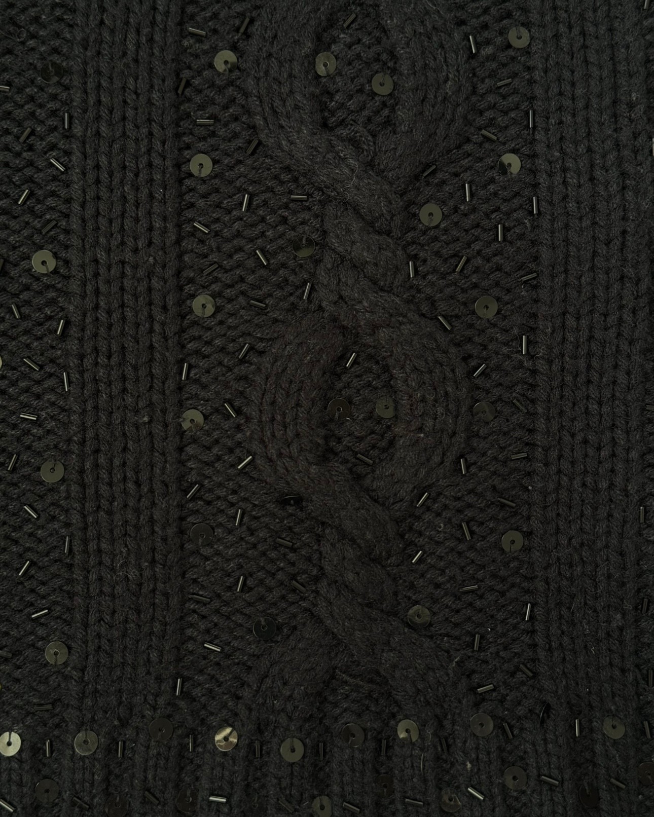 Black Half Sleeve Sweater