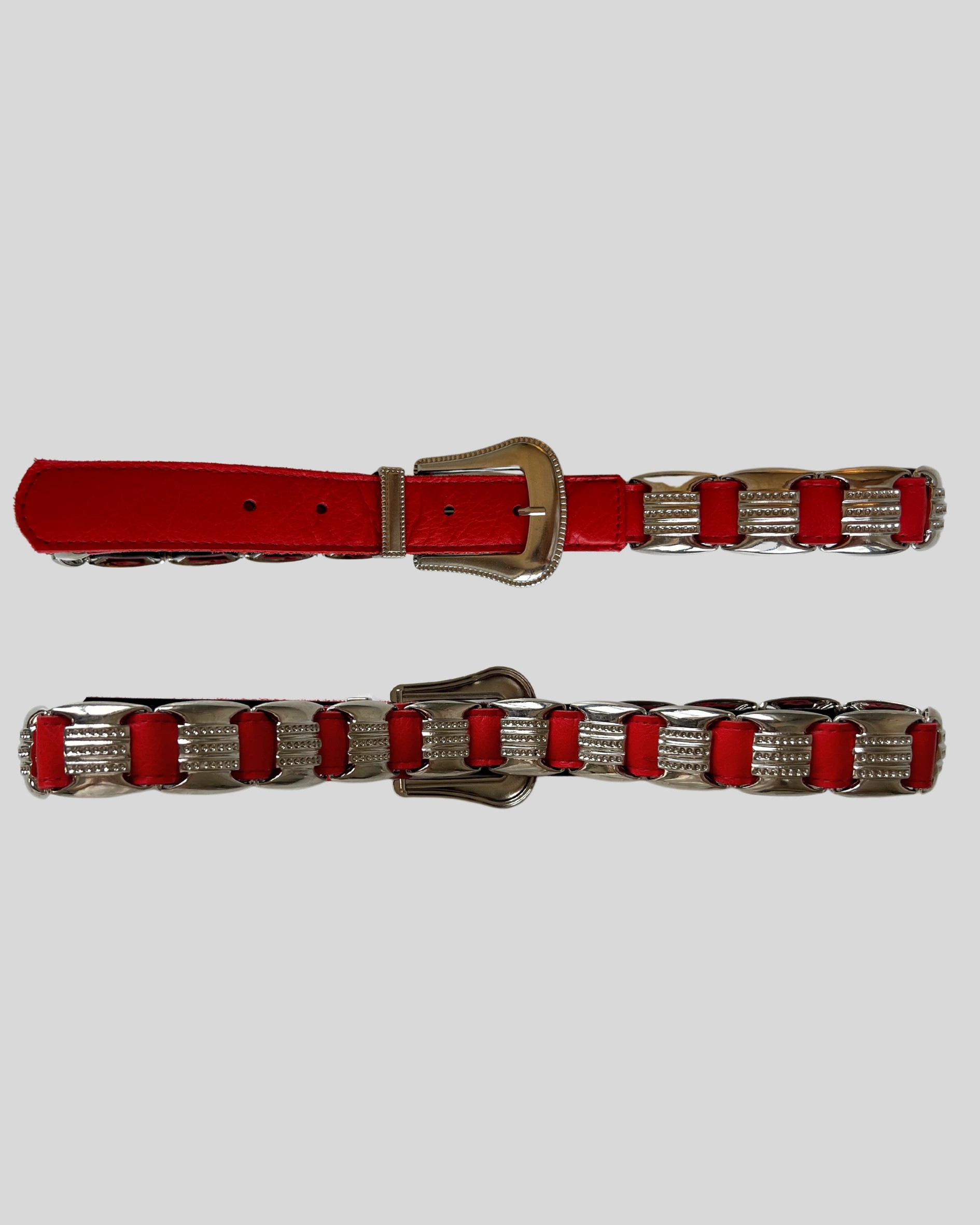 Red Leather Belt