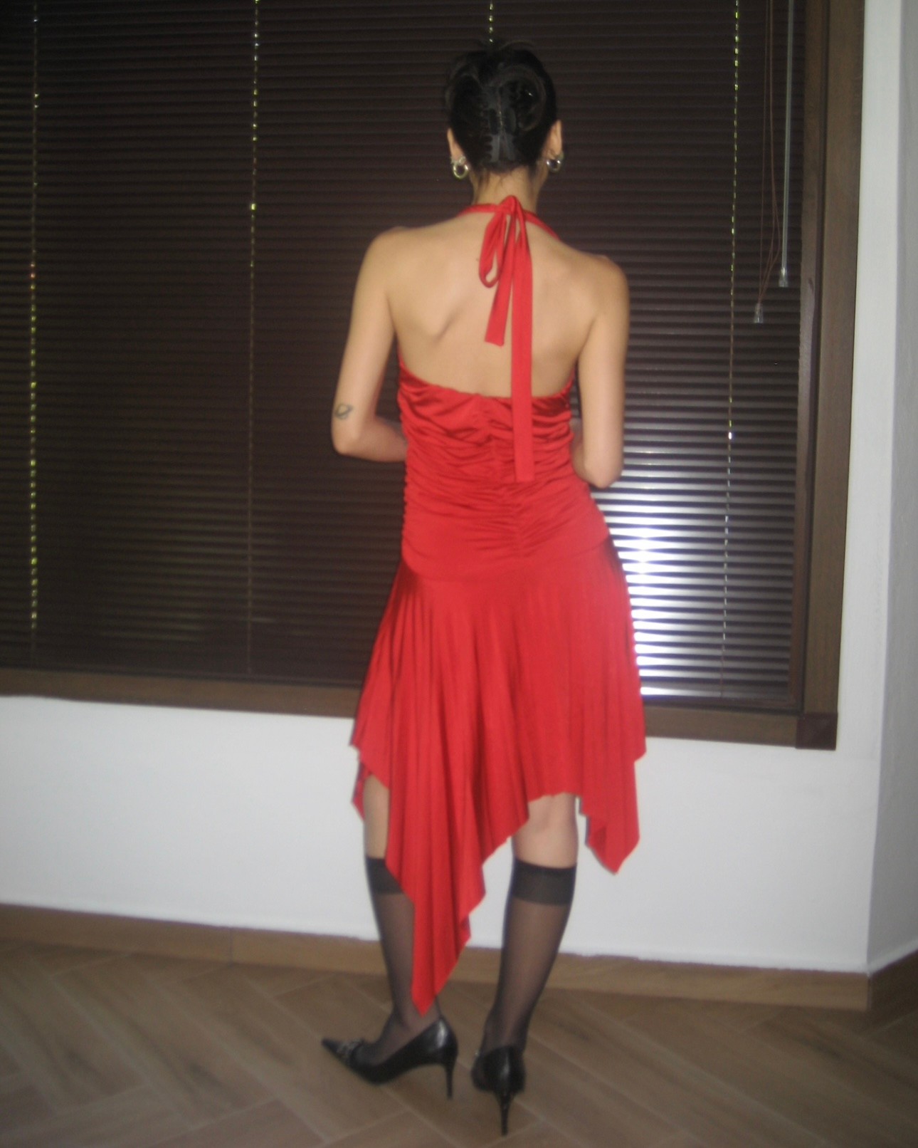 Red Asymmetric Dress