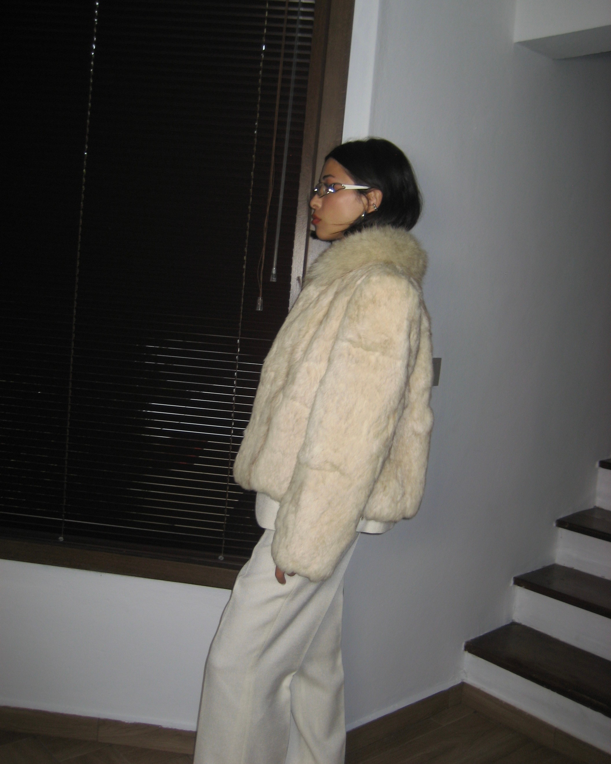 Vintage Rabbit Fur Coat