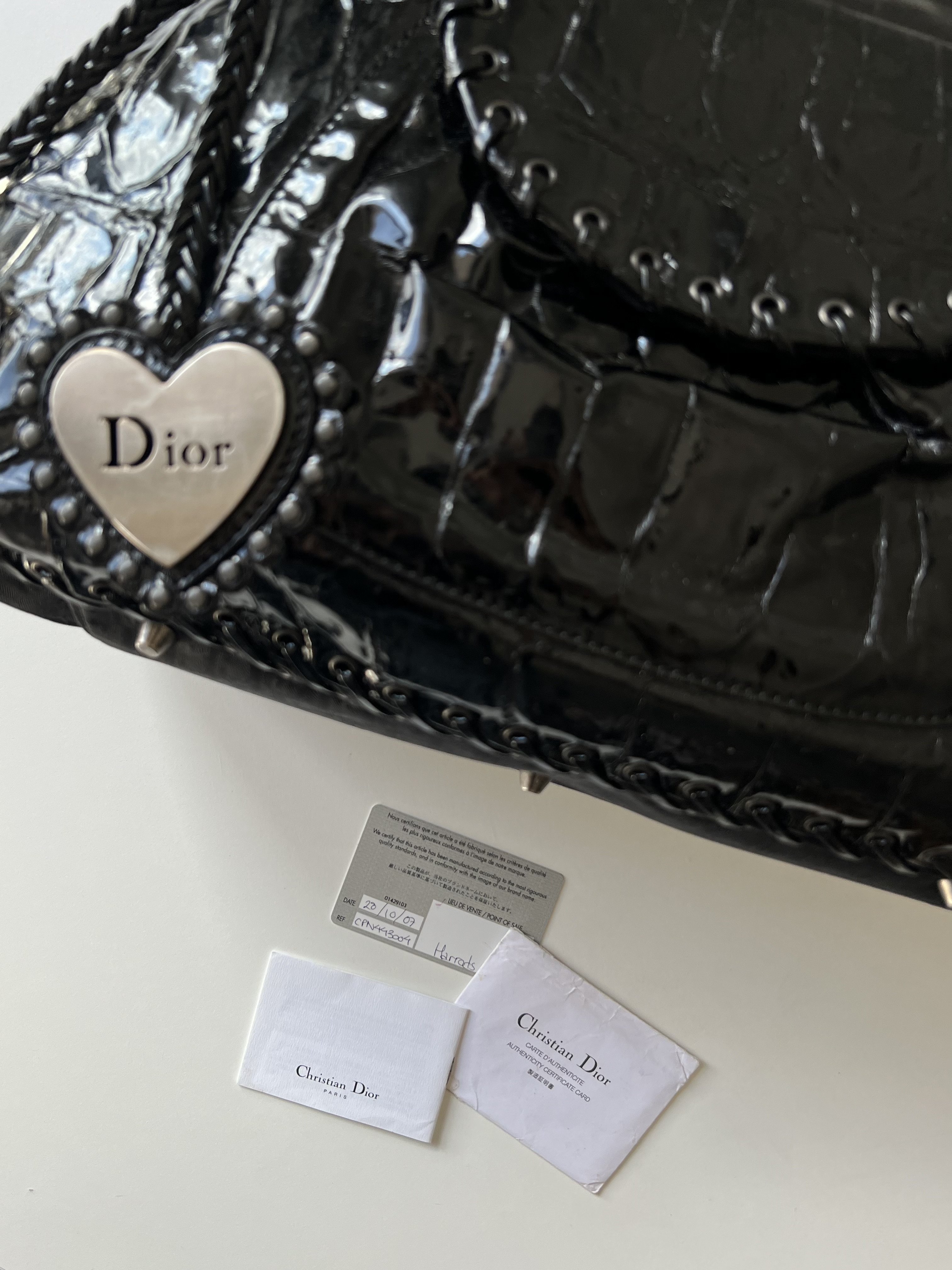 Christian Dior Black Tote Bag