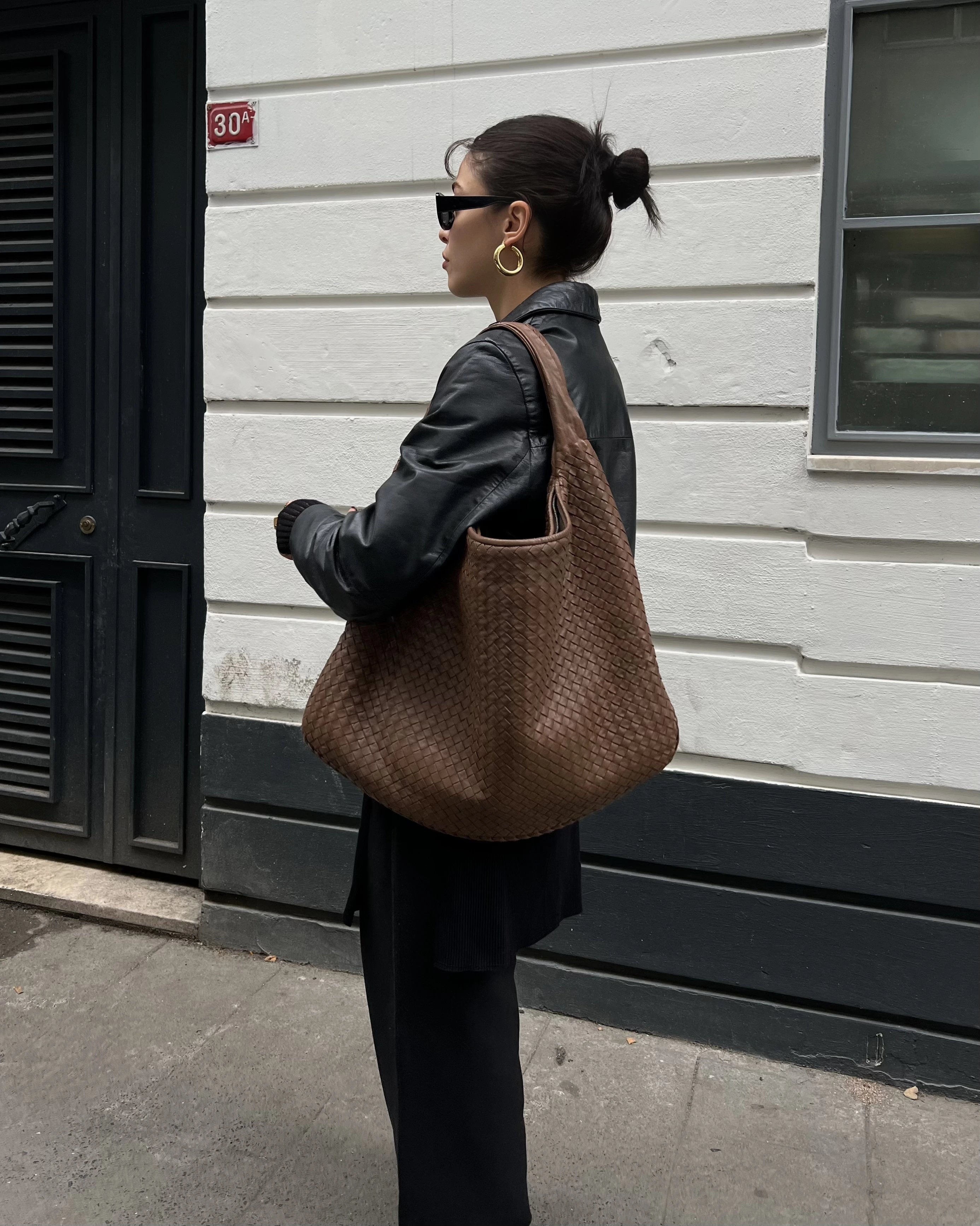 Bottega Veneta Intrecciato Leather Hobo Bag