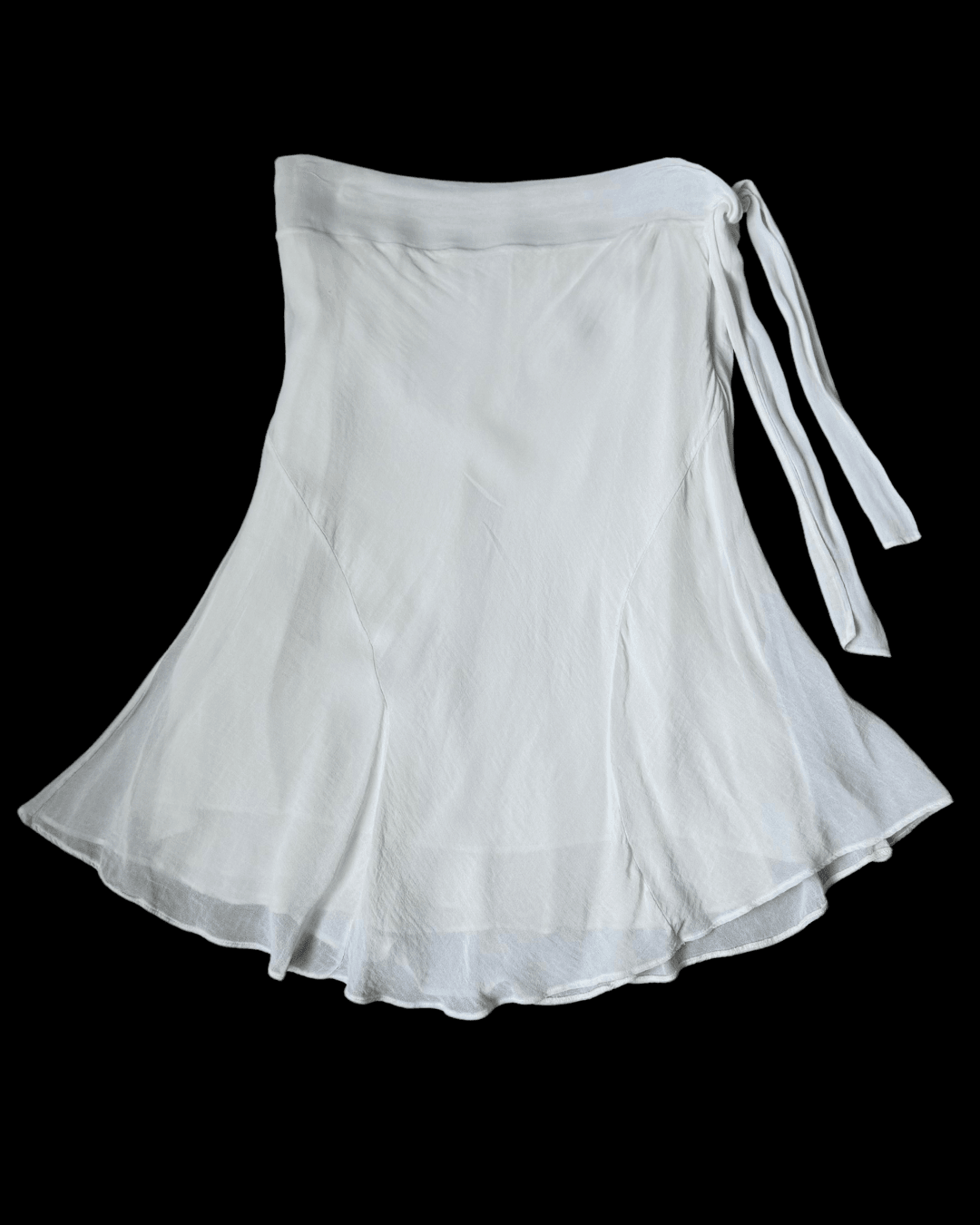 White Chiffon Skirt