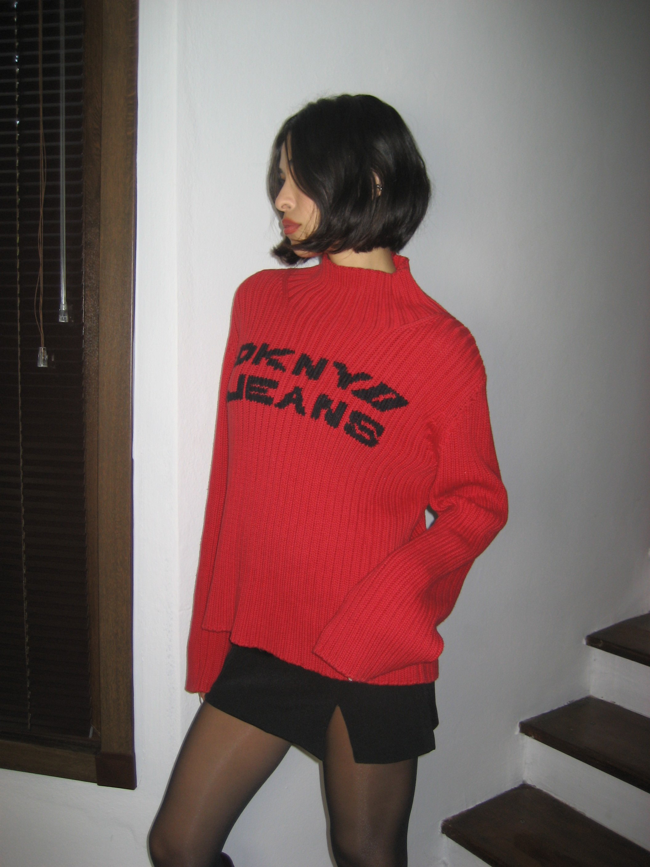 DKNY Red Pullover