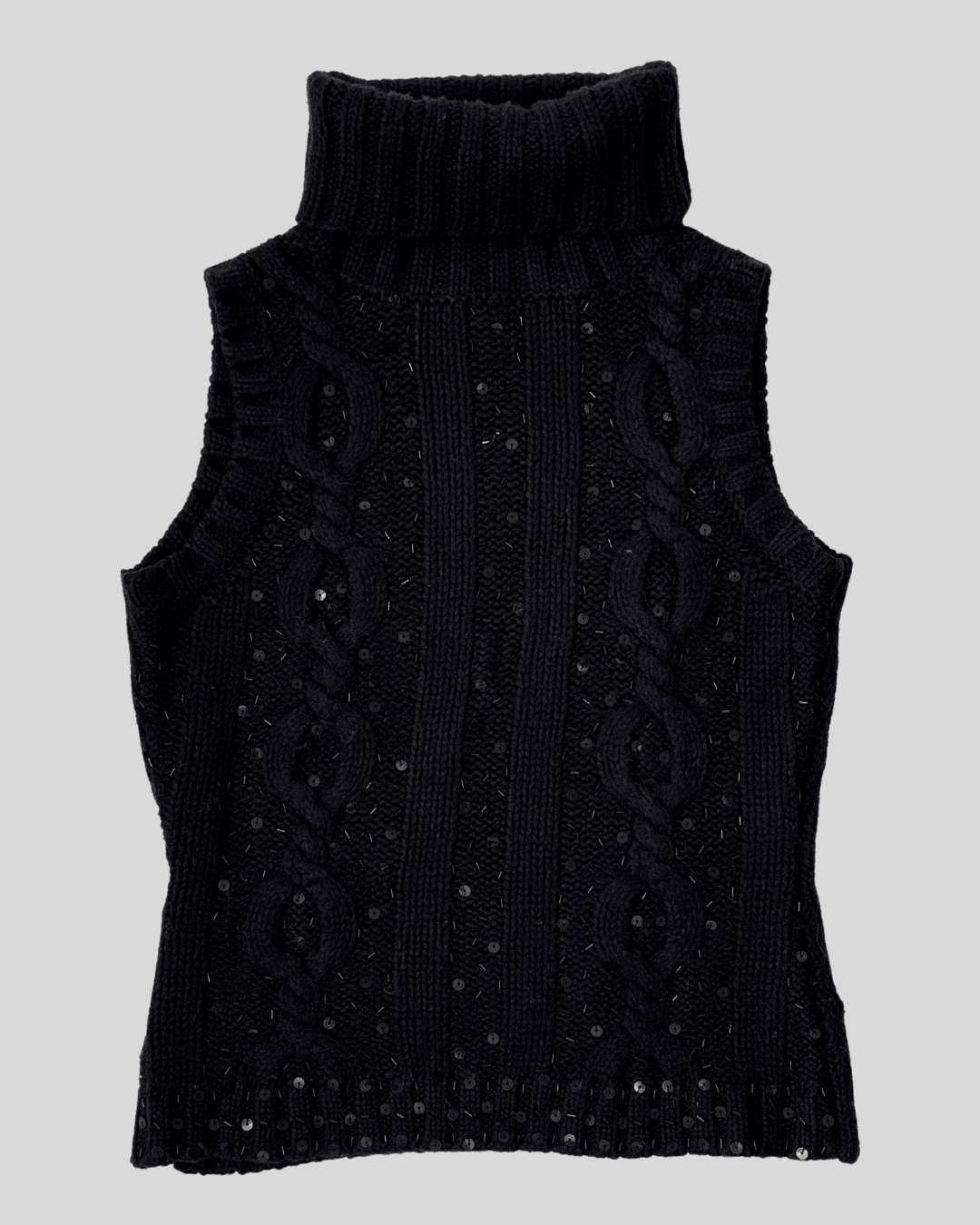 Black Half Sleeve Sweater