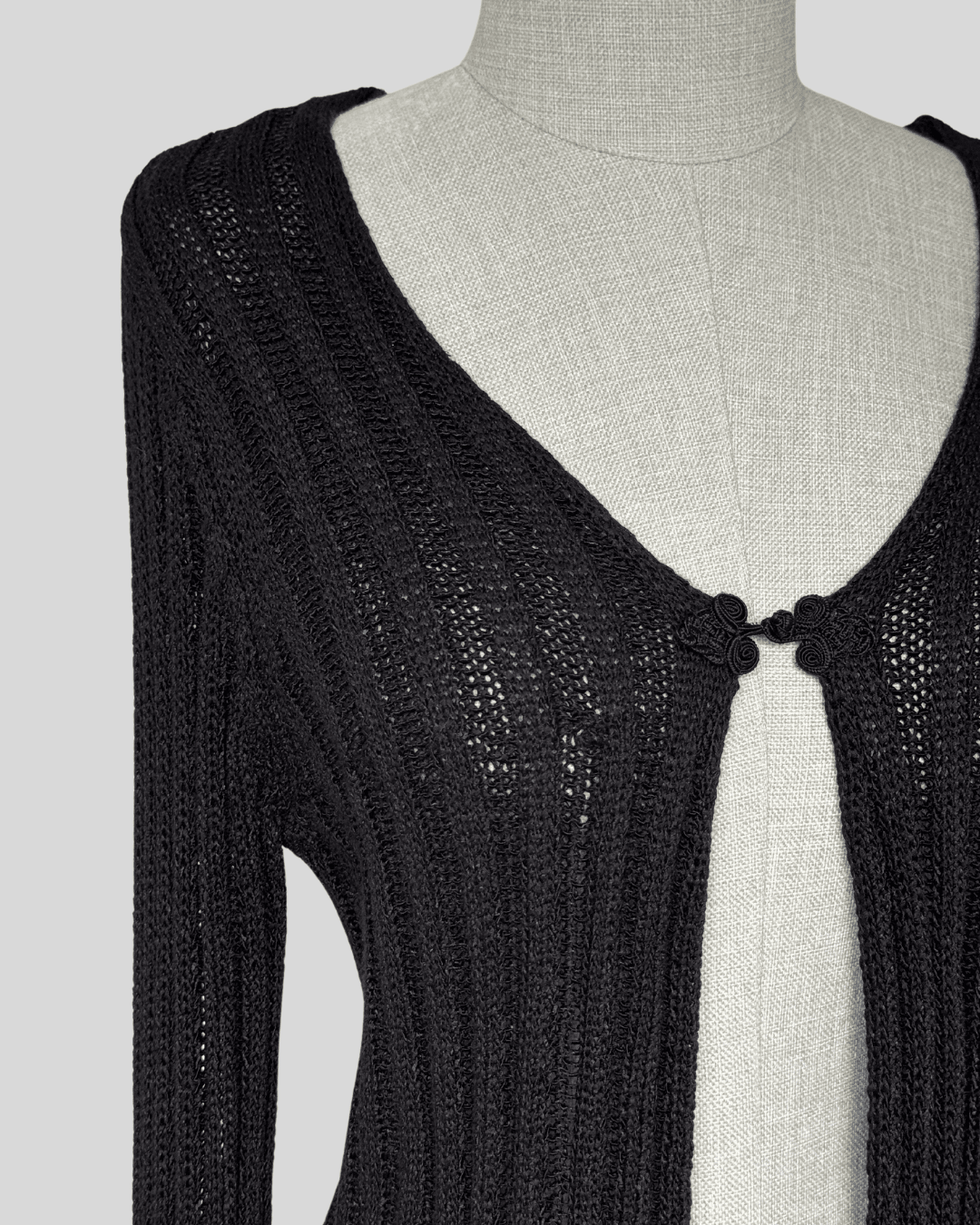 Black Lace Detailed Cardigan