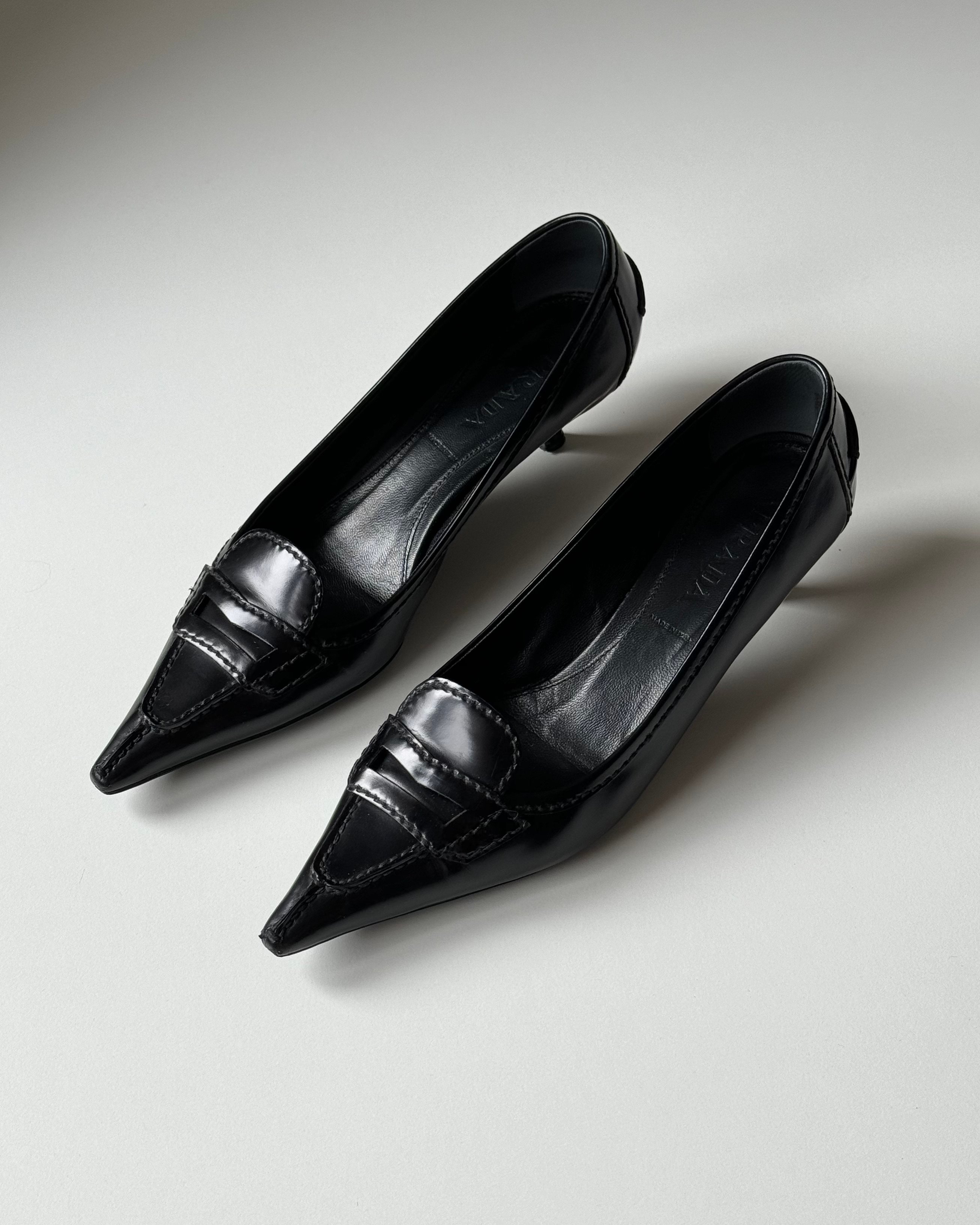 Prada Patent Leather Kitten Heels