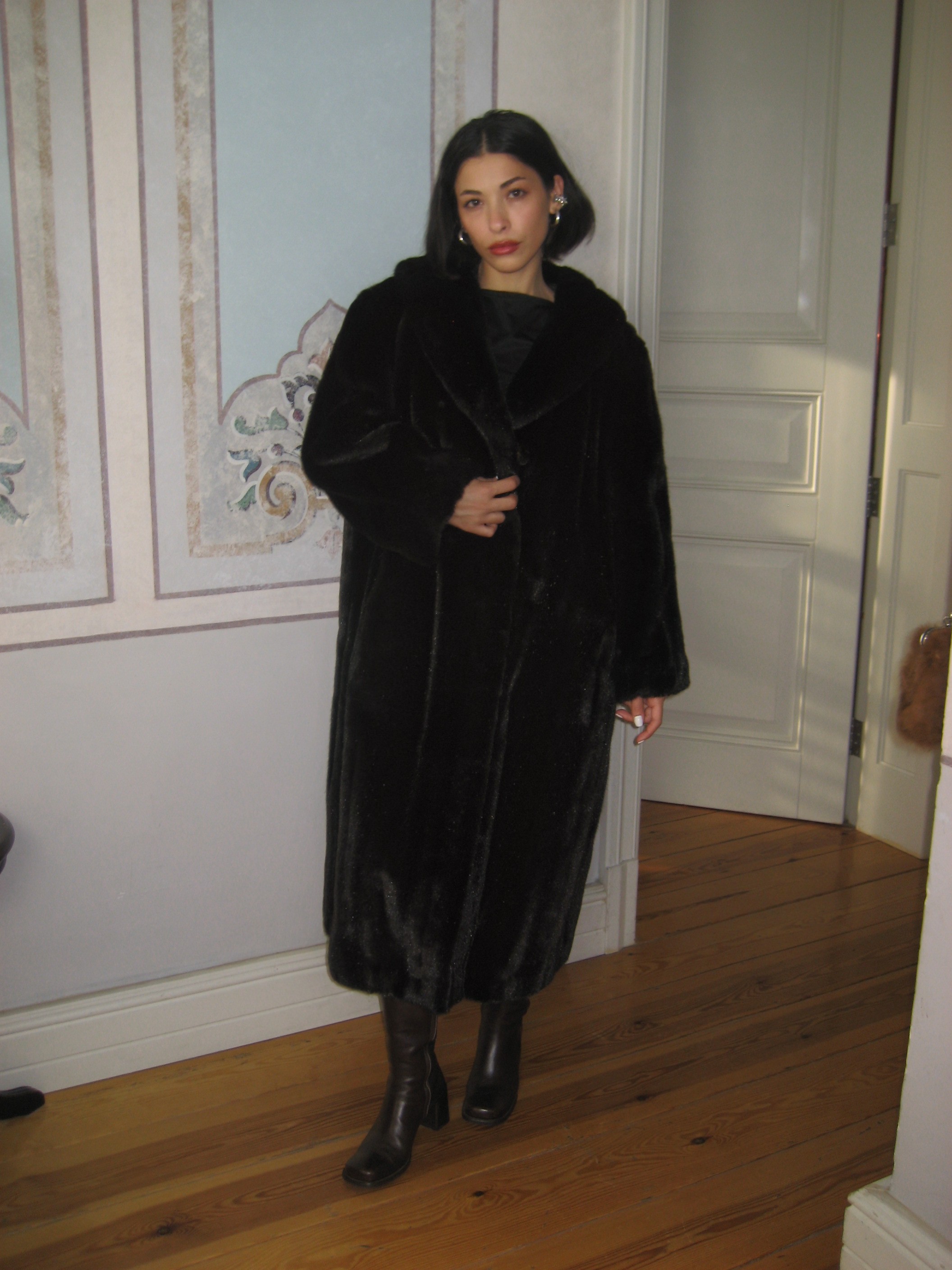 Long Faux Fur Coat