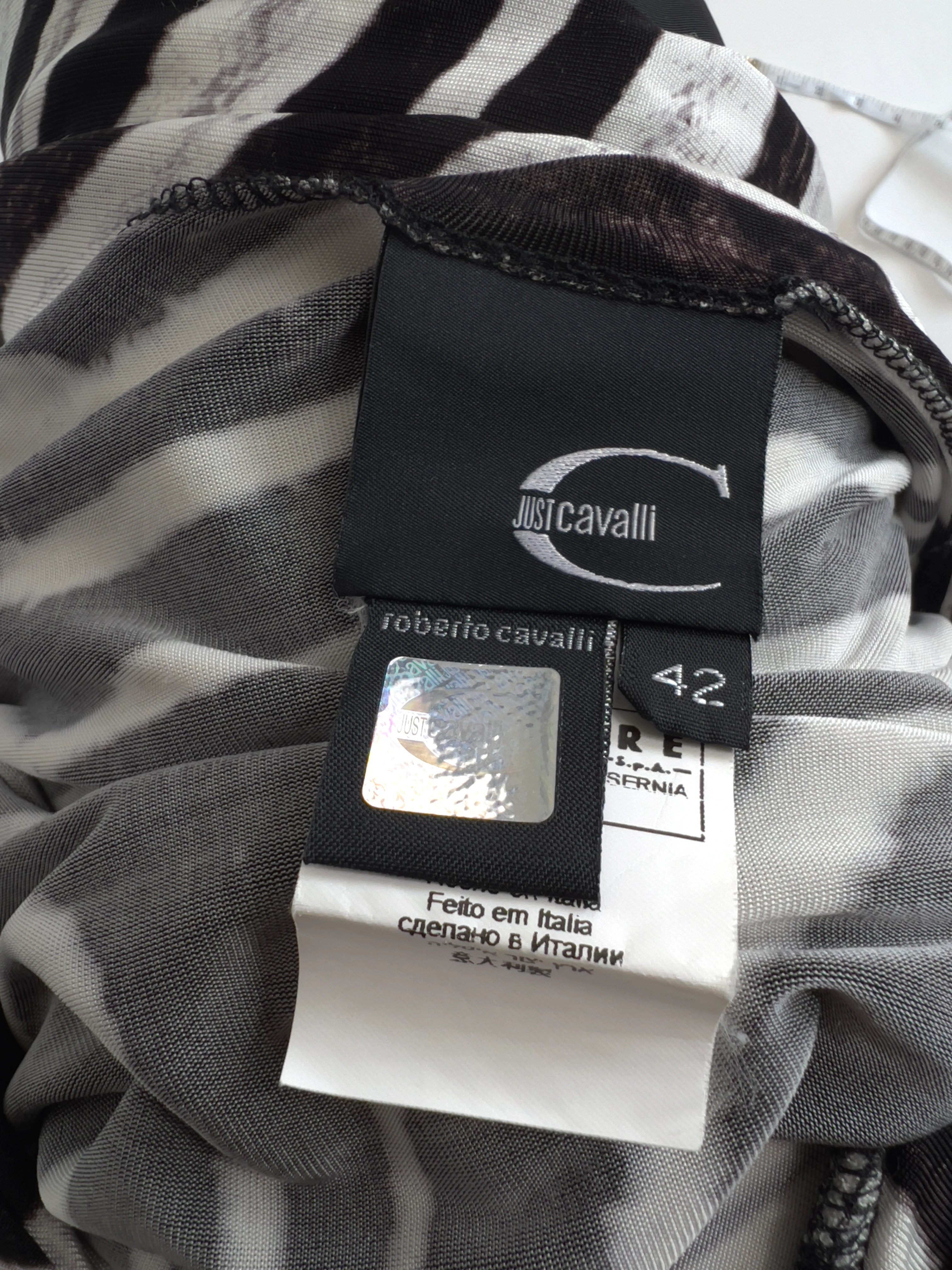 Zebra Desenli Roberto Cavalli Bluz