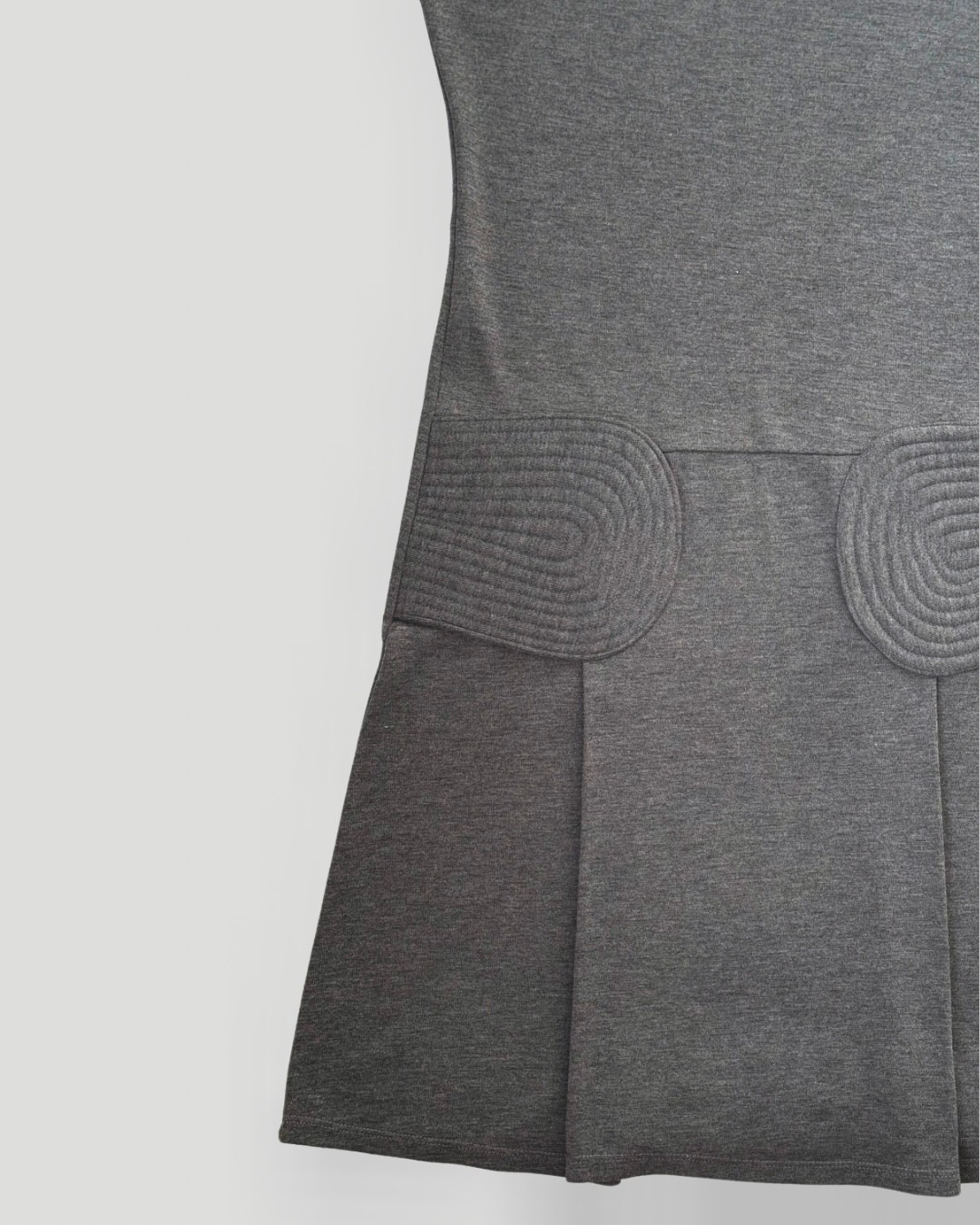 Vakko Gray Dress