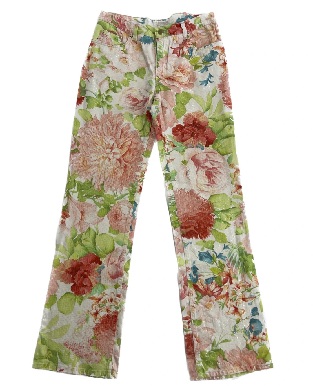 Roberto Cavalli Floral Print Trousers