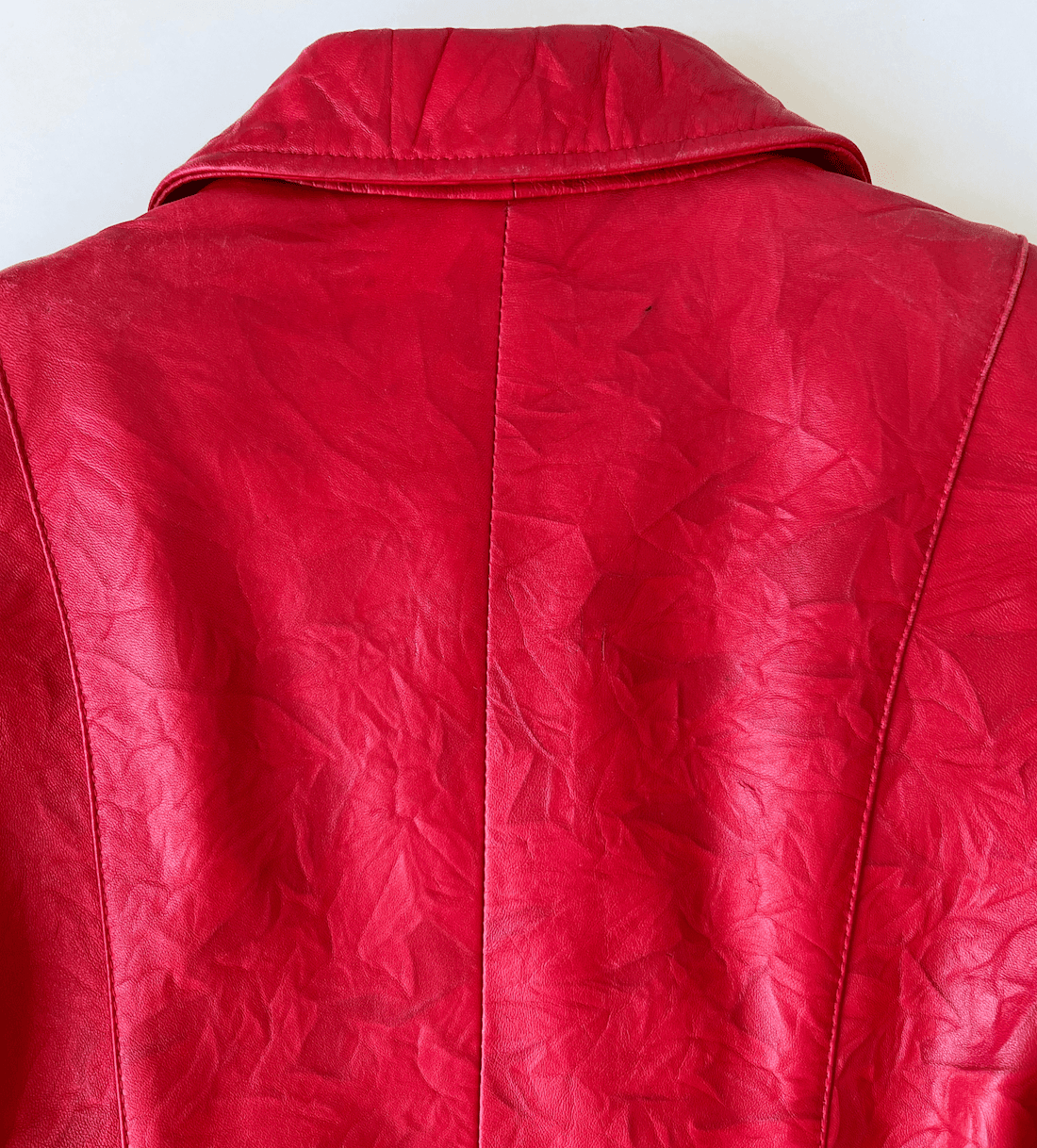 Vintage Red Leather Jacket