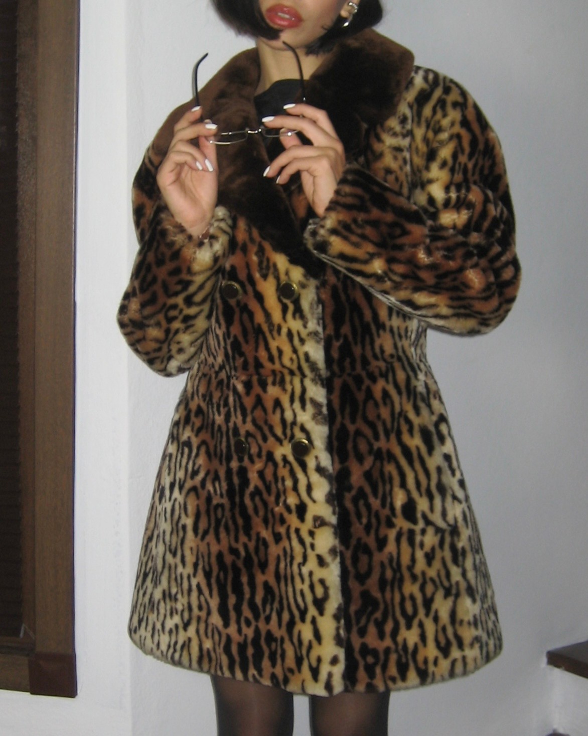 Leopard Faux Fur Coat