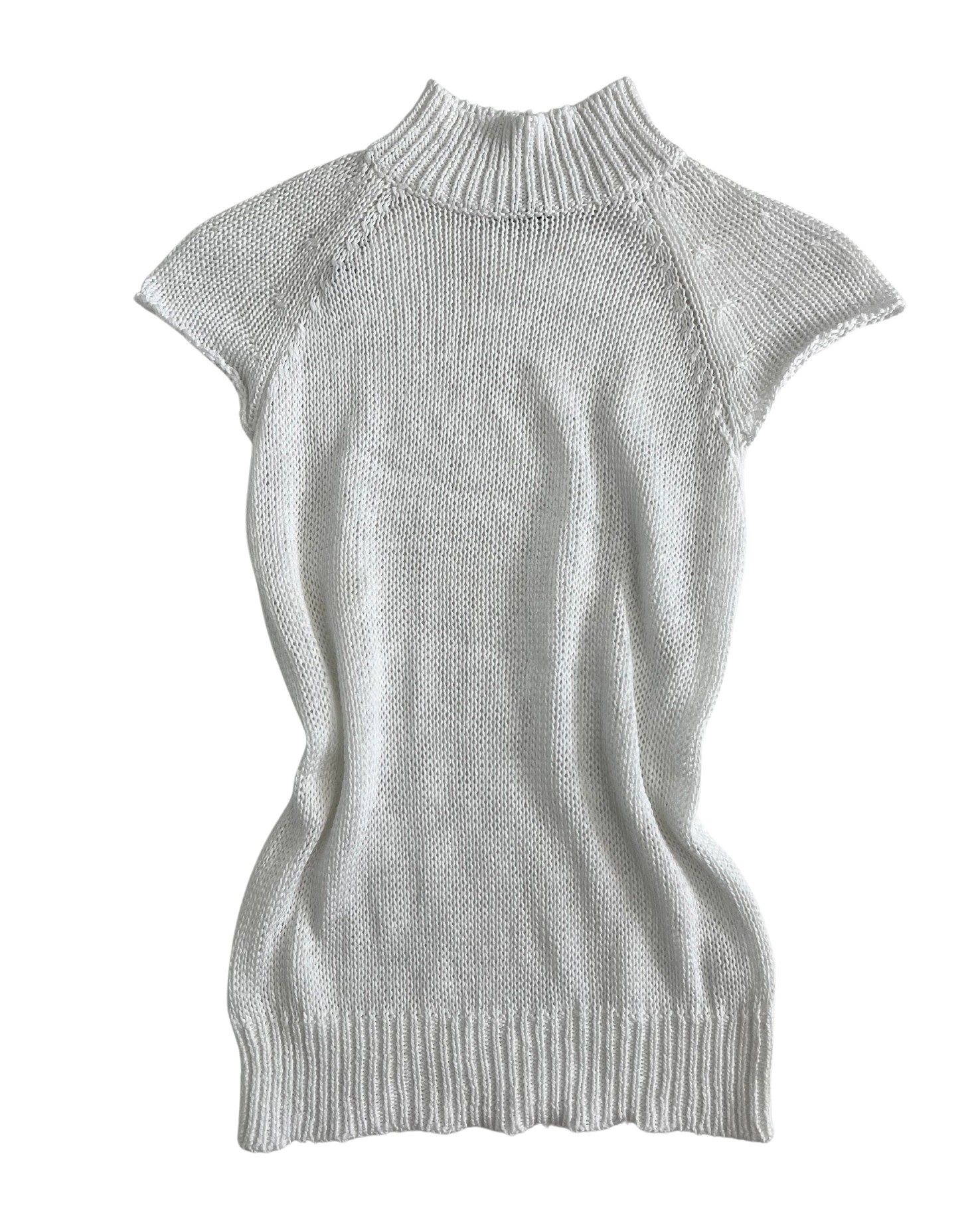 Back Detailed Half Sleeve Knitwear Sweater