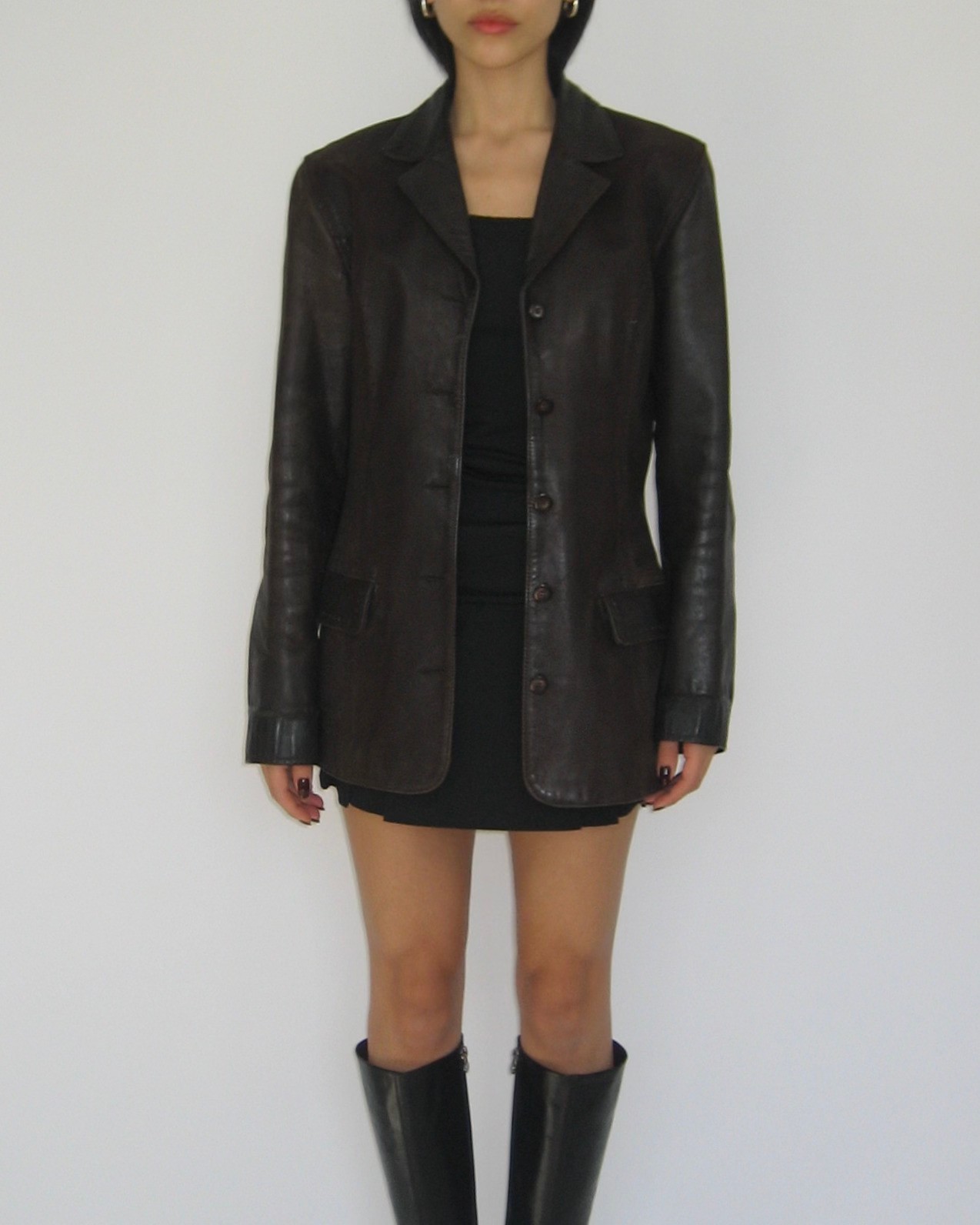 Vintage Brown Leather Jacket